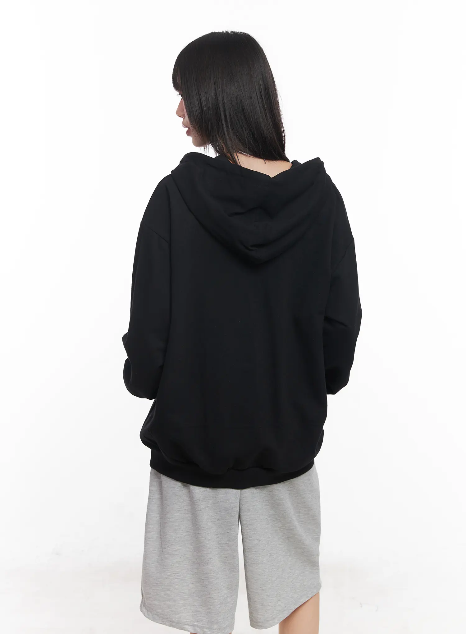 "88" Oversized Zip-Up Hoodie CU519 - Image 9