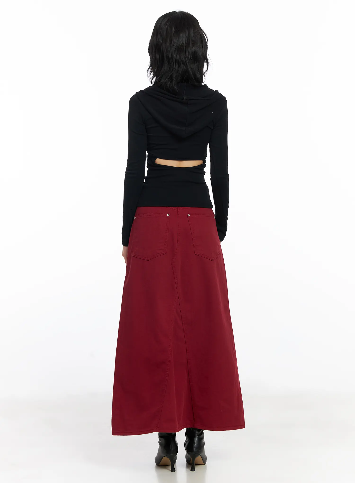 A-Line Classic Maxi Skirt CJ523 - Image 7