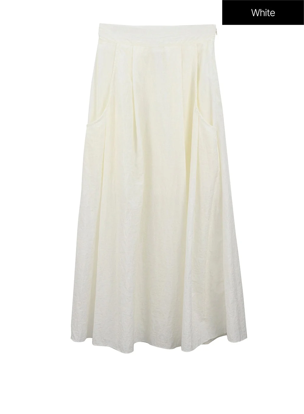 A-Line Nylon Maxi Skirt IU326 - Image 11