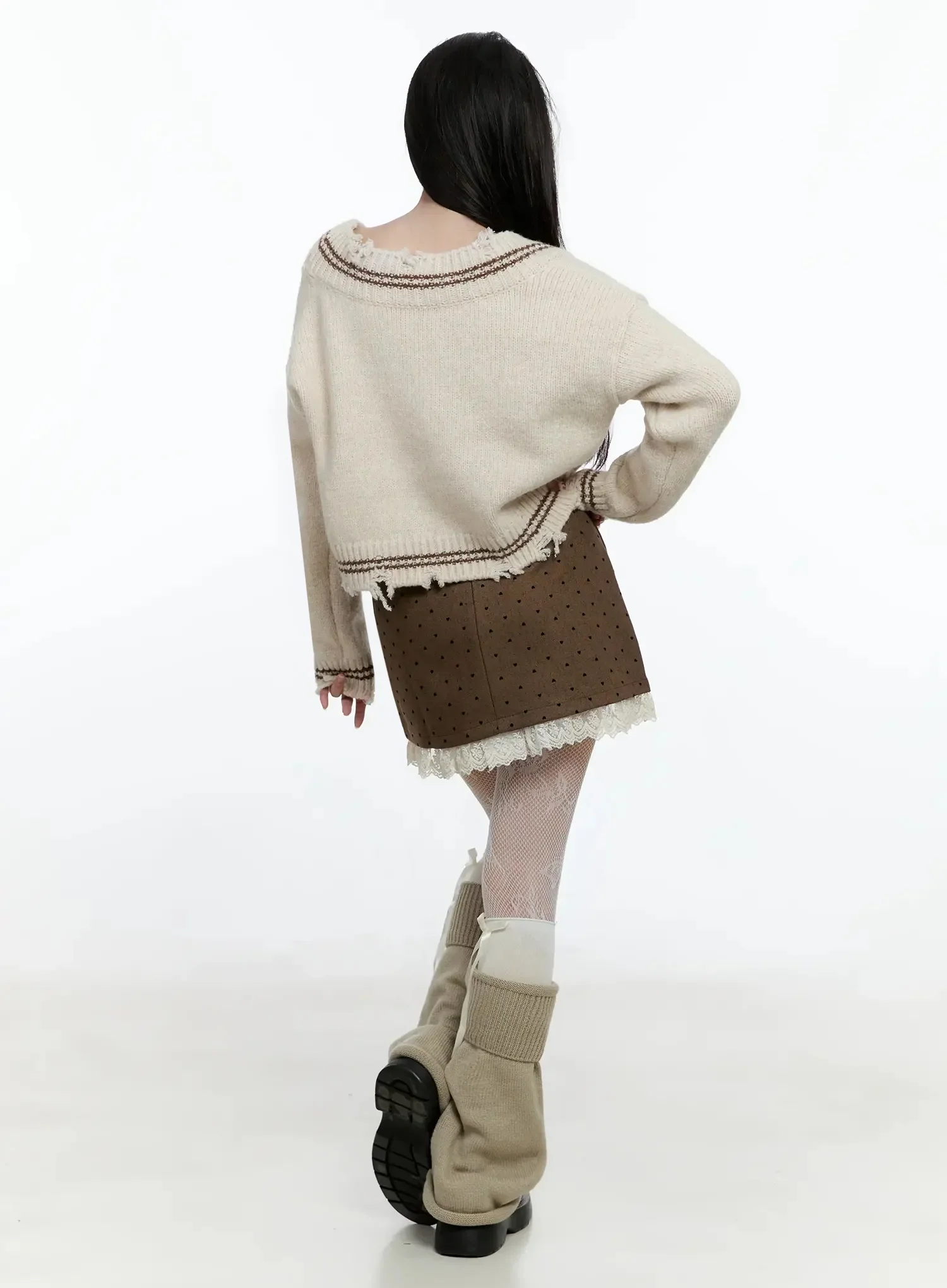 Abner V-Neck Vintage Knit Sweater IO520 - Image 8