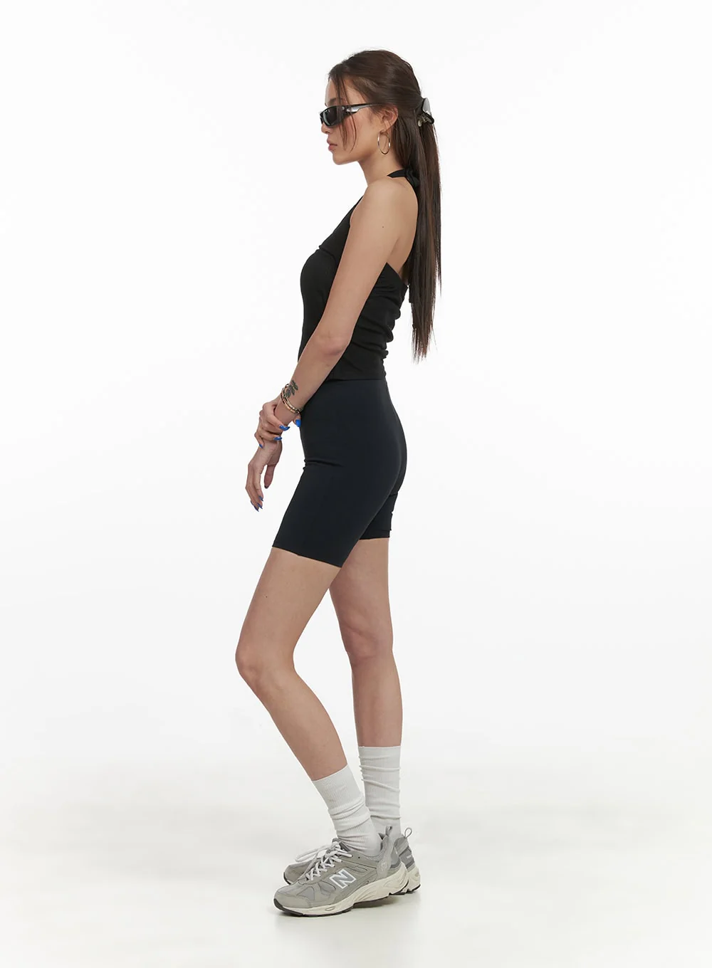 Activewear Solid Biker Shorts CY423 - Image 3