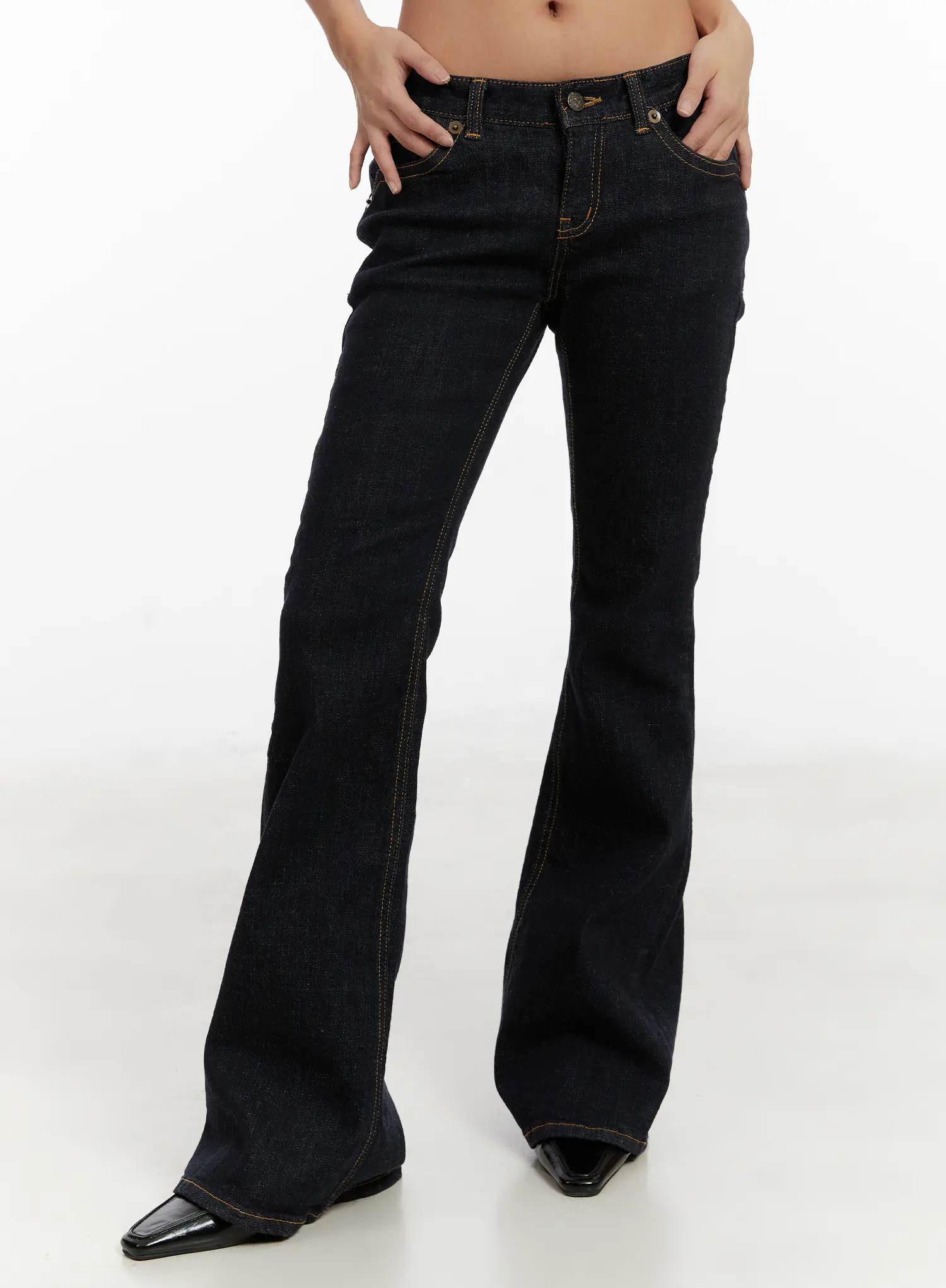 Adalee Non-Fade Low-Rise Flare Jeans CD515 - Image 3