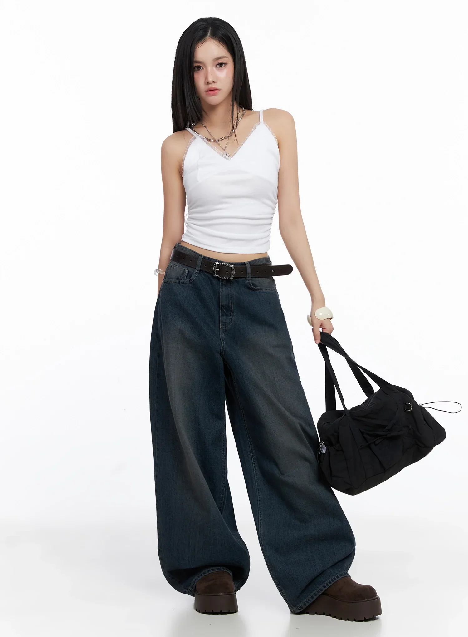Adelyn Washed Baggy Jeans IS525 - Image 16