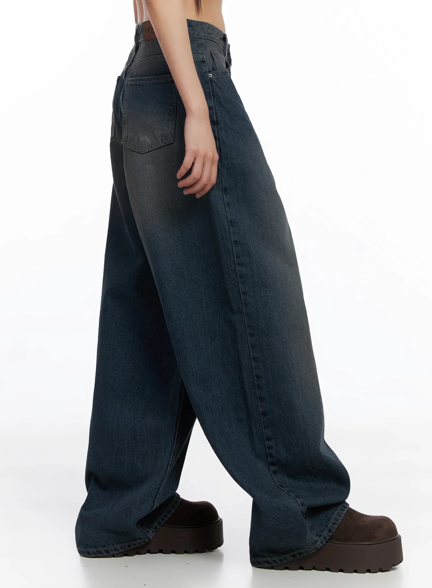Adelyn Washed Baggy Jeans IS525 - Image 9