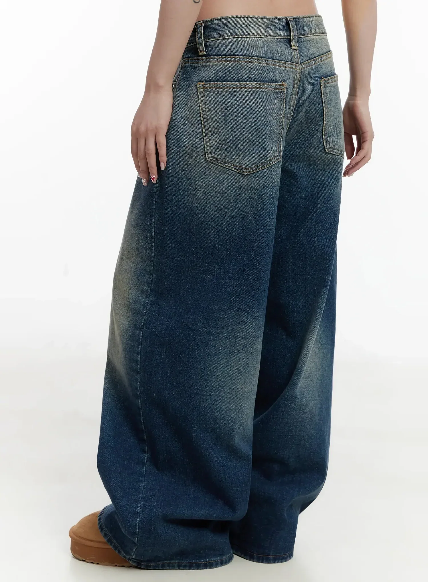 Ailany Washed Baggy Jeans IJ516 - Image 10