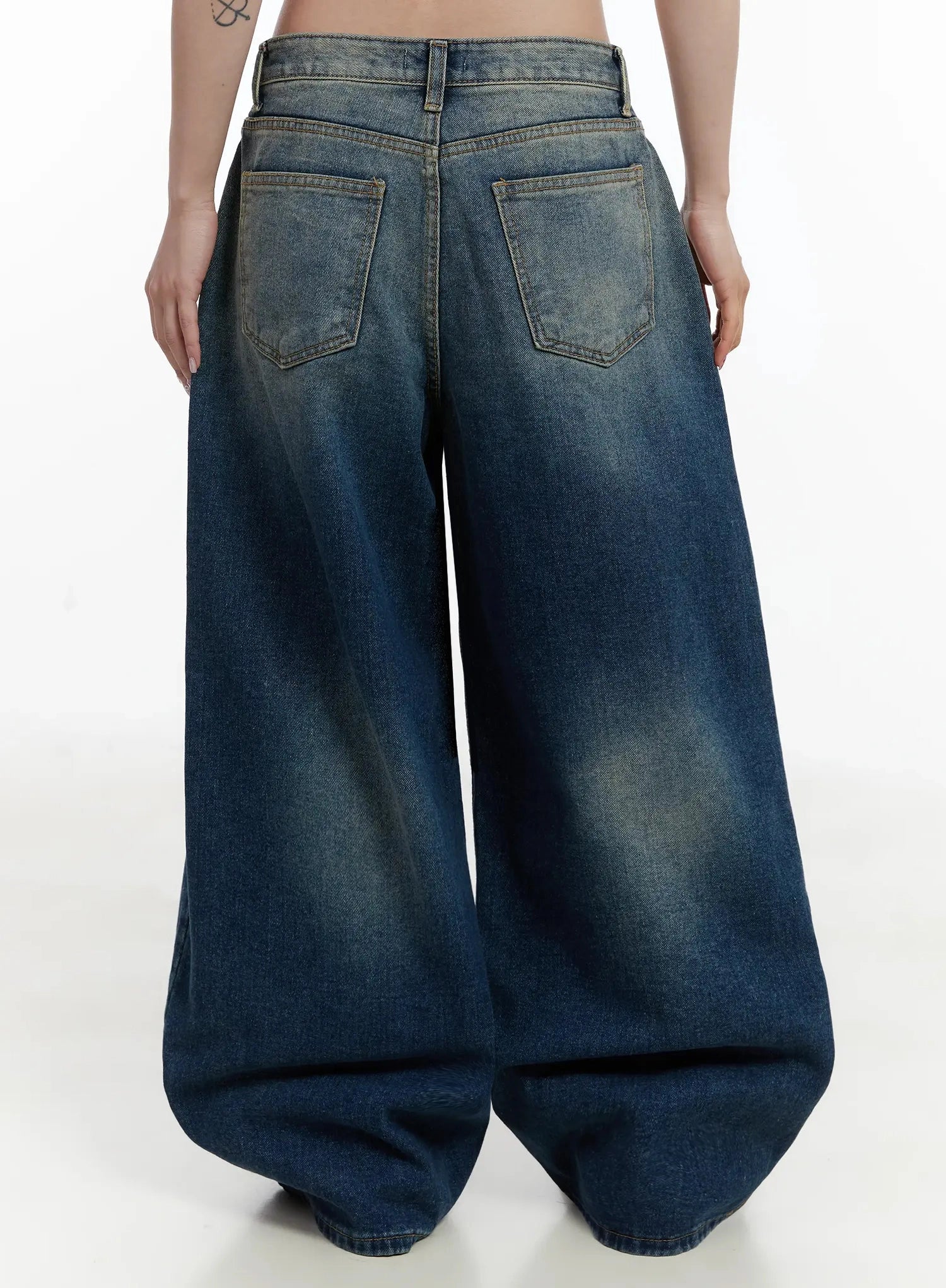 Ailany Washed Baggy Jeans IJ516 - Image 11
