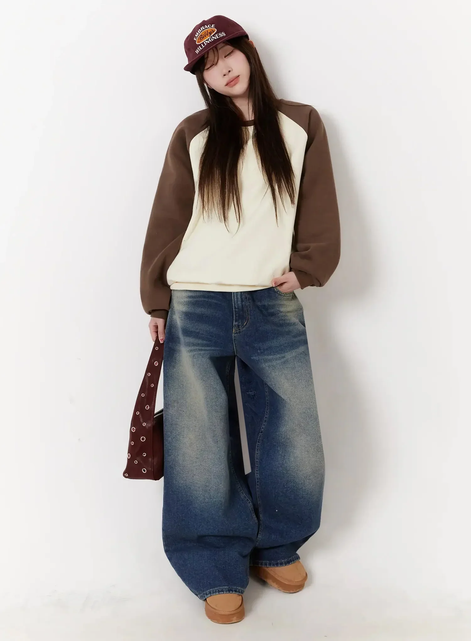 Ailany Washed Baggy Jeans IJ516 - Image 13