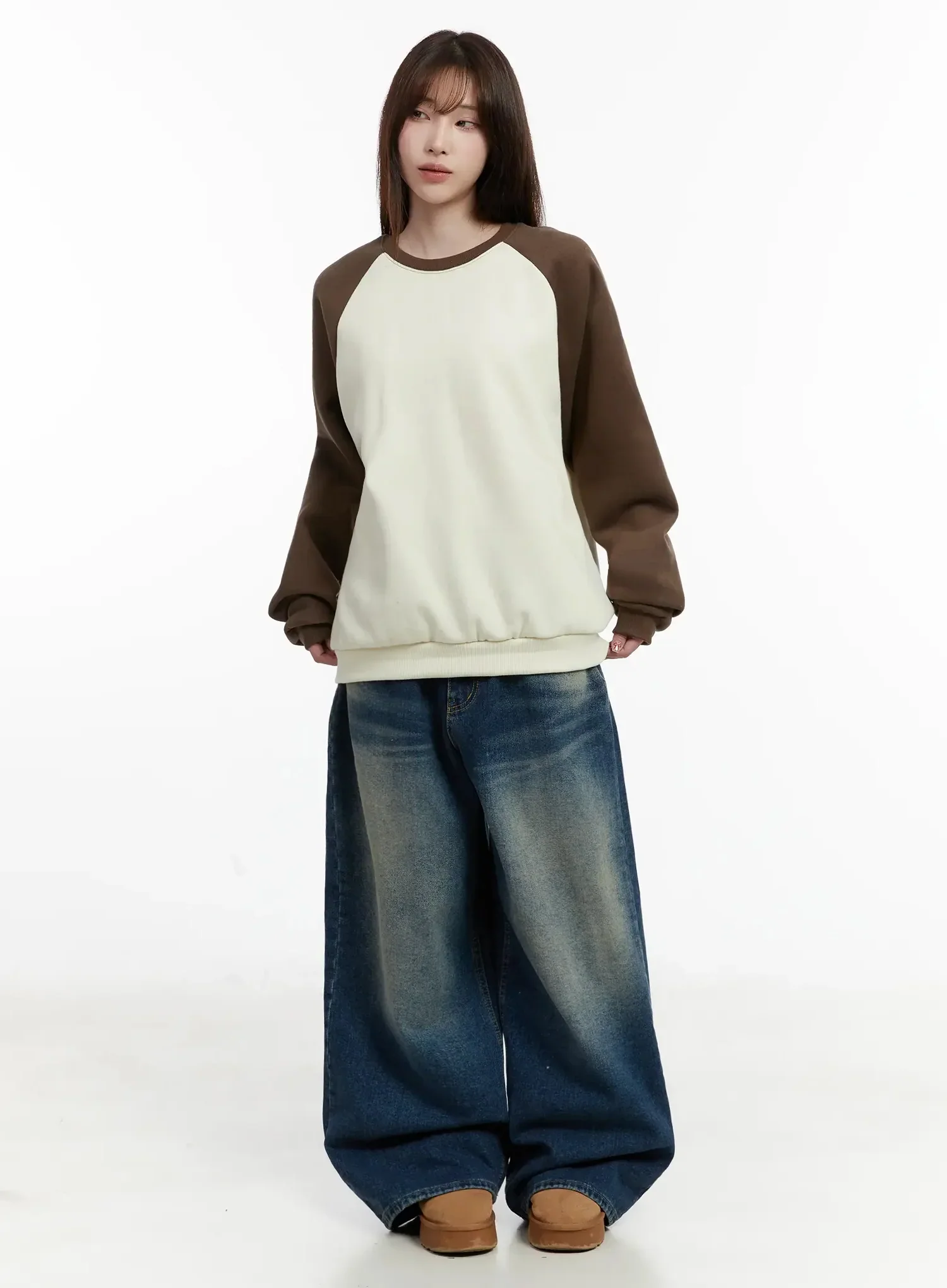 Ailany Washed Baggy Jeans IJ516 - Image 3