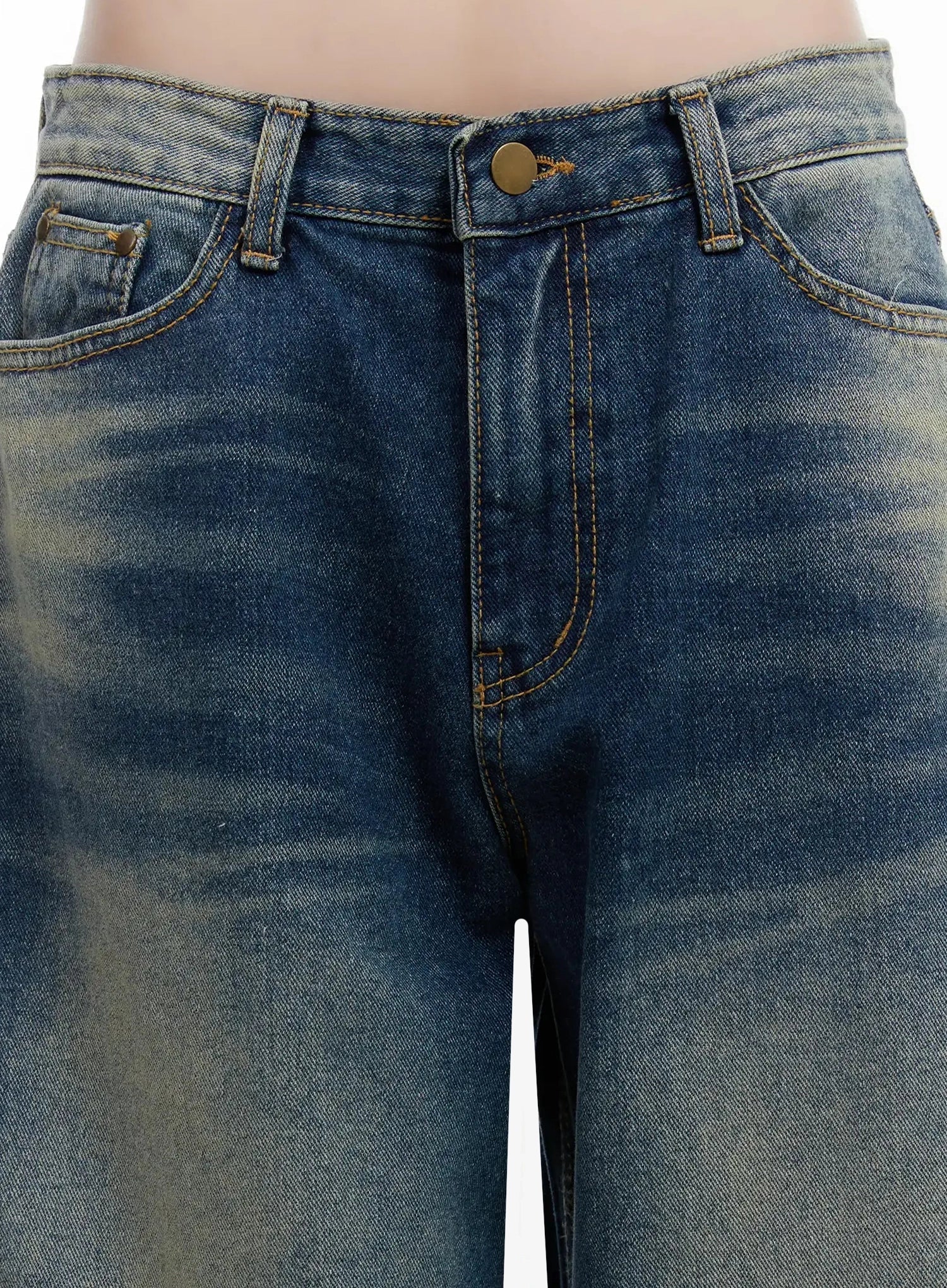 Ailany Washed Baggy Jeans IJ516 - Image 4