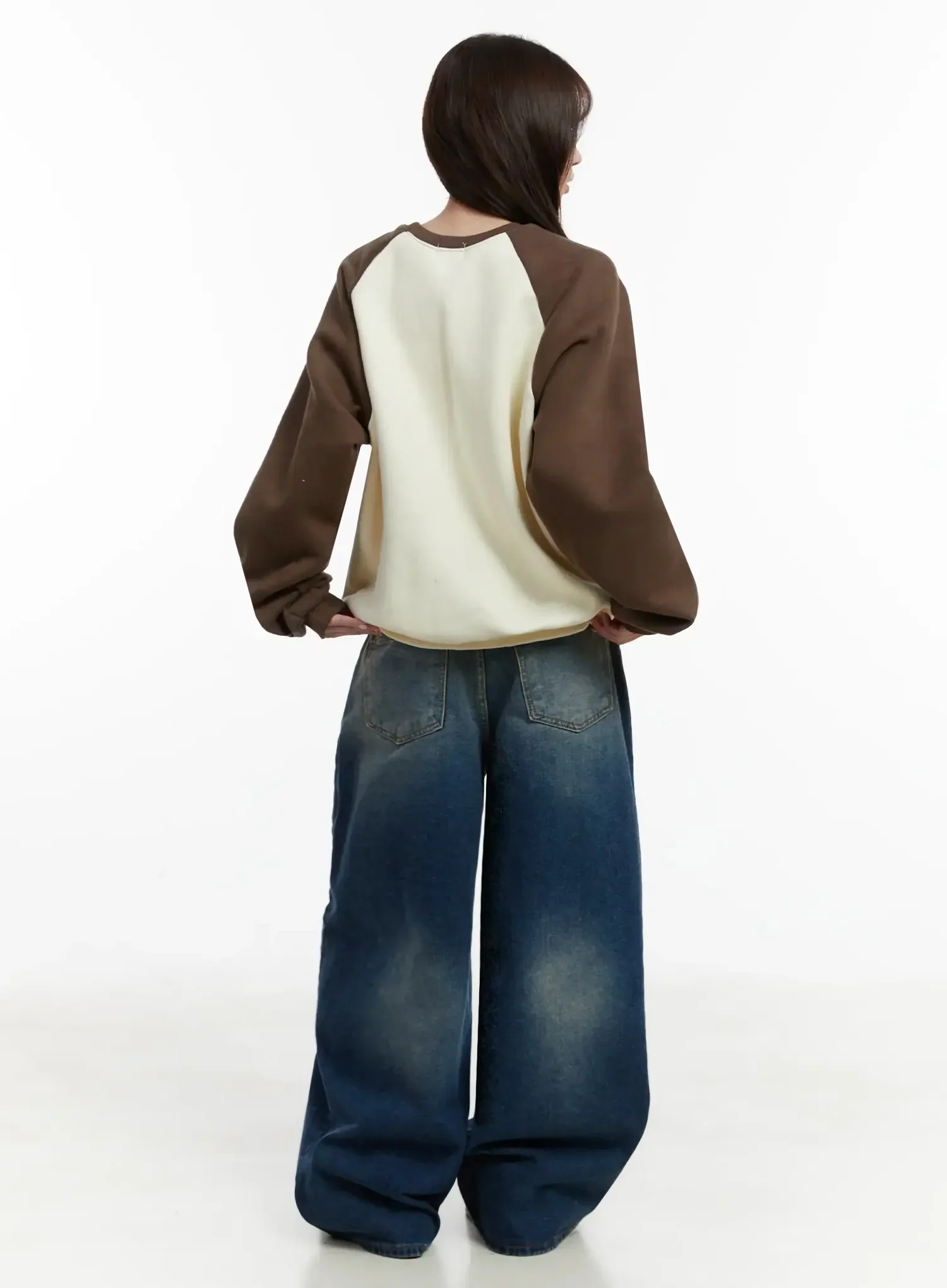 Ailany Washed Baggy Jeans IJ516 - Image 8