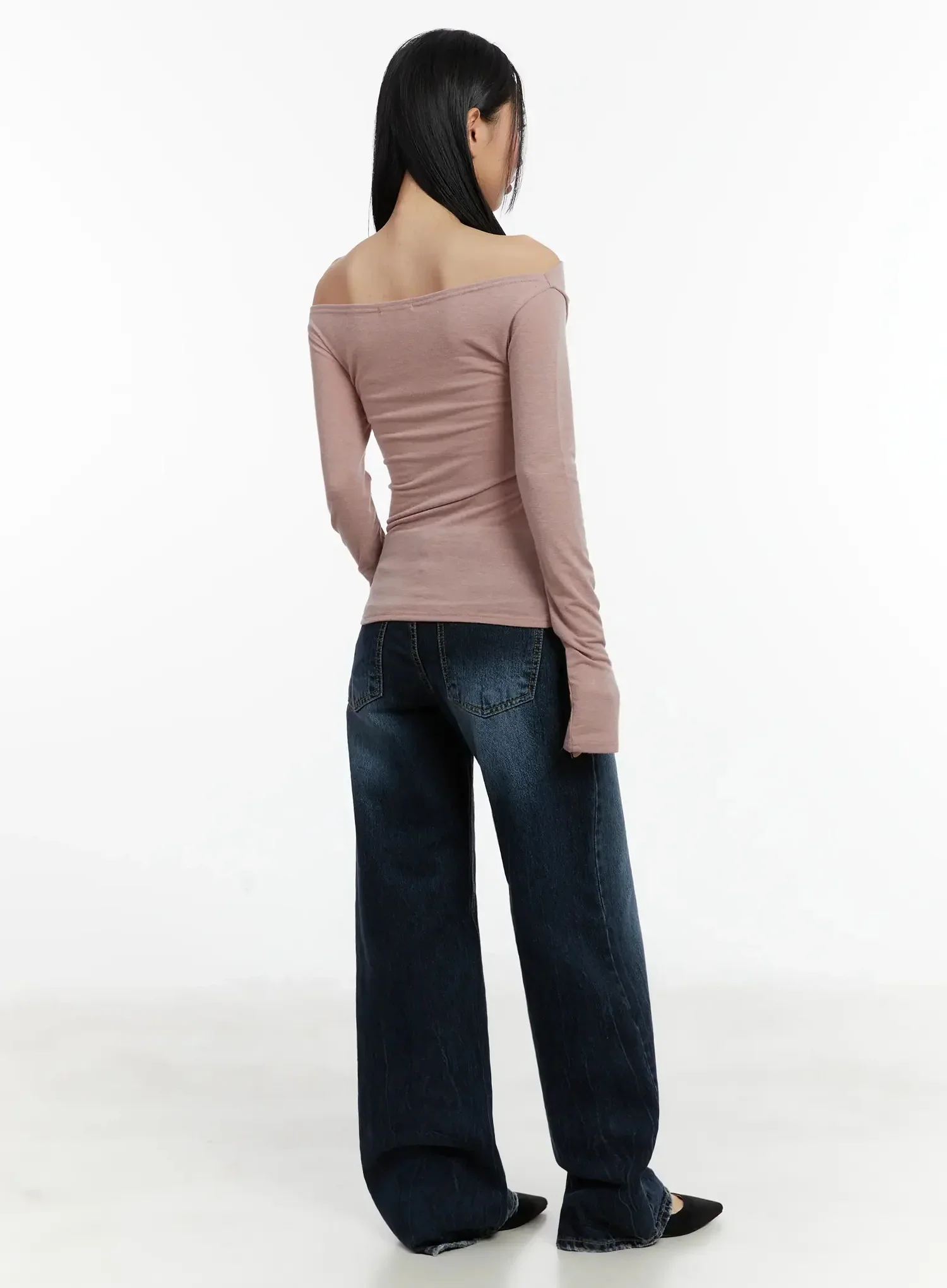 Aimee Low Rise Wide Leg Jeans ID525 - Image 10