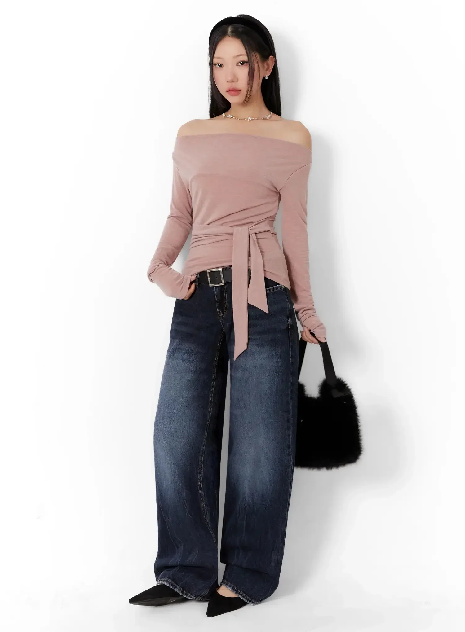 Aimee Low Rise Wide Leg Jeans ID525 - Image 15
