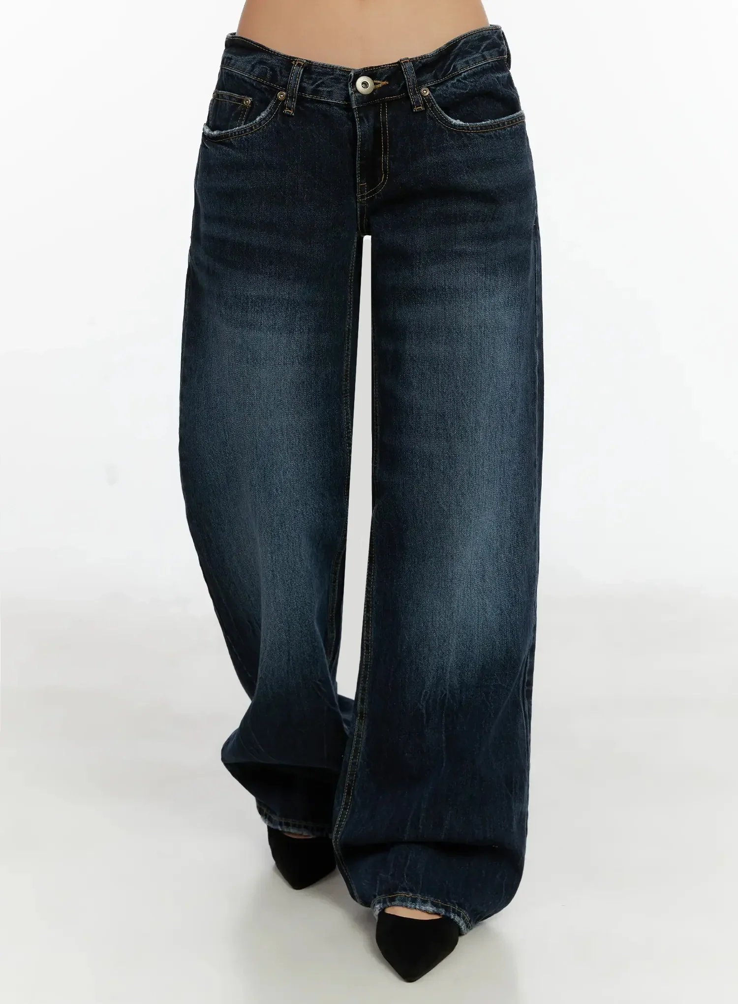 Aimee Low Rise Wide Leg Jeans ID525 - Image 7
