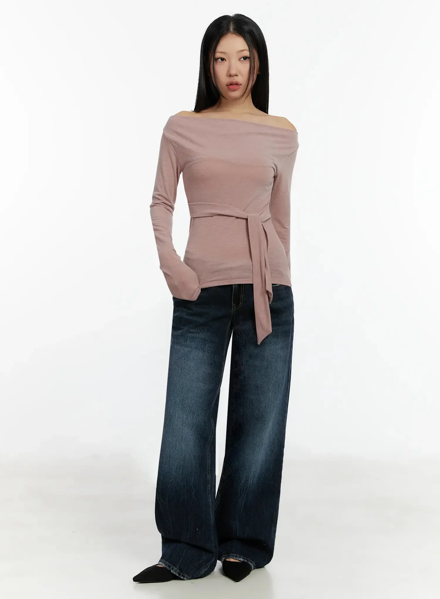 Aimee Low Rise Wide Leg Jeans ID525 - Image 8
