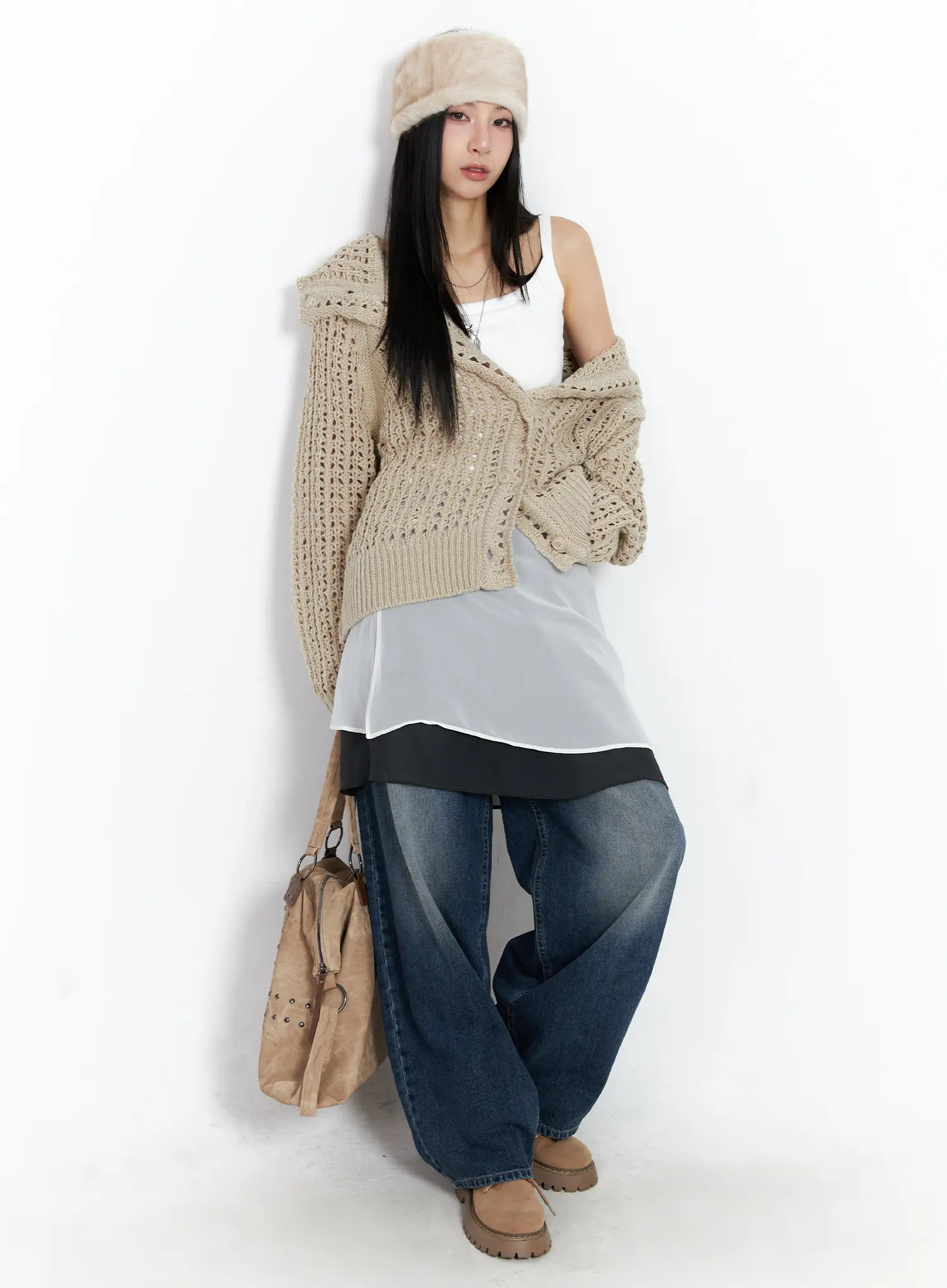 Aisha Washed Baggy Jeans CC1109 - Image 8