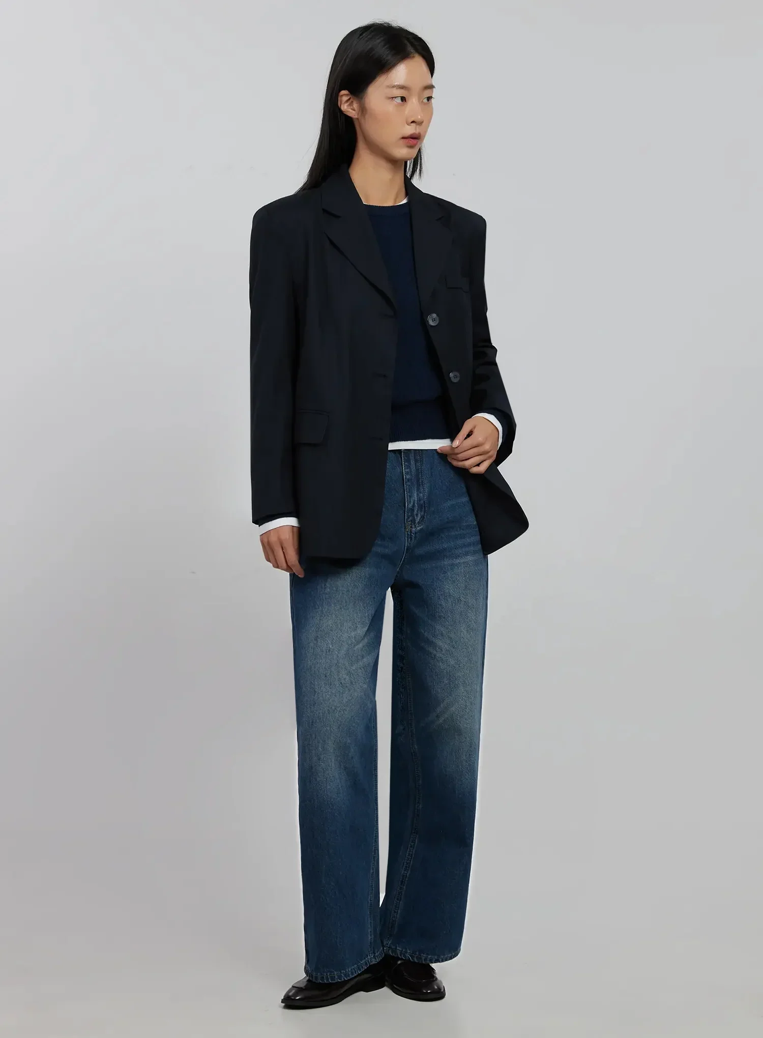 Alaina Wide Leg Jeans IJ508 - Image 3