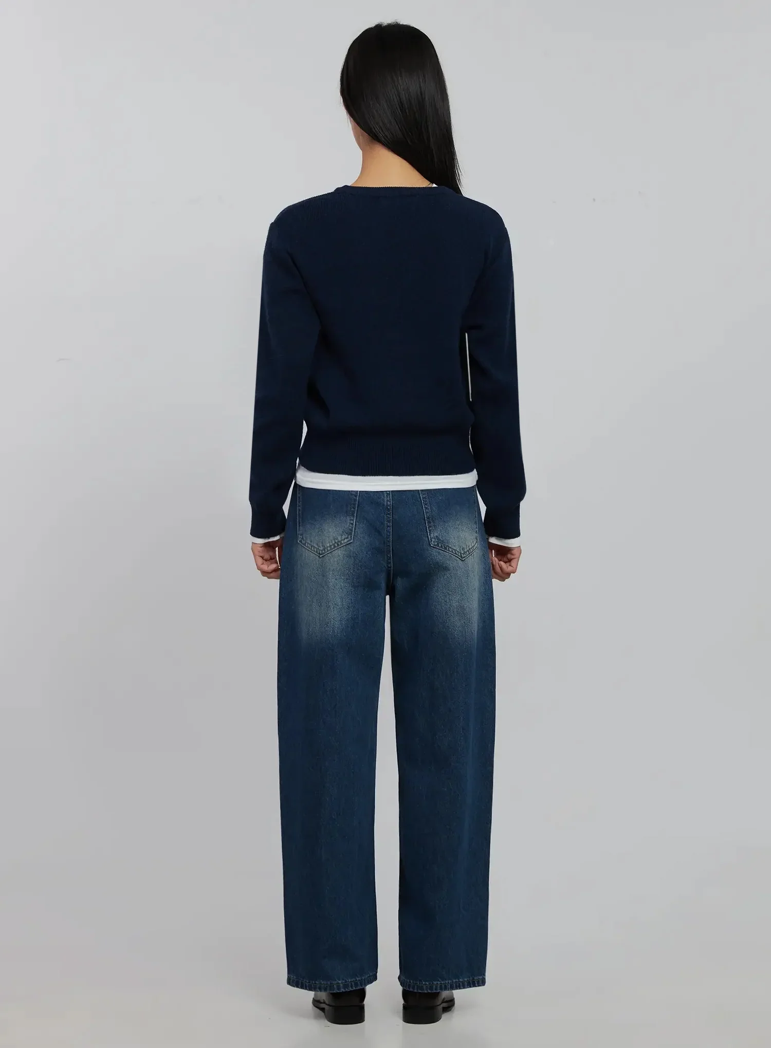 Alaina Wide Leg Jeans IJ508 - Image 8