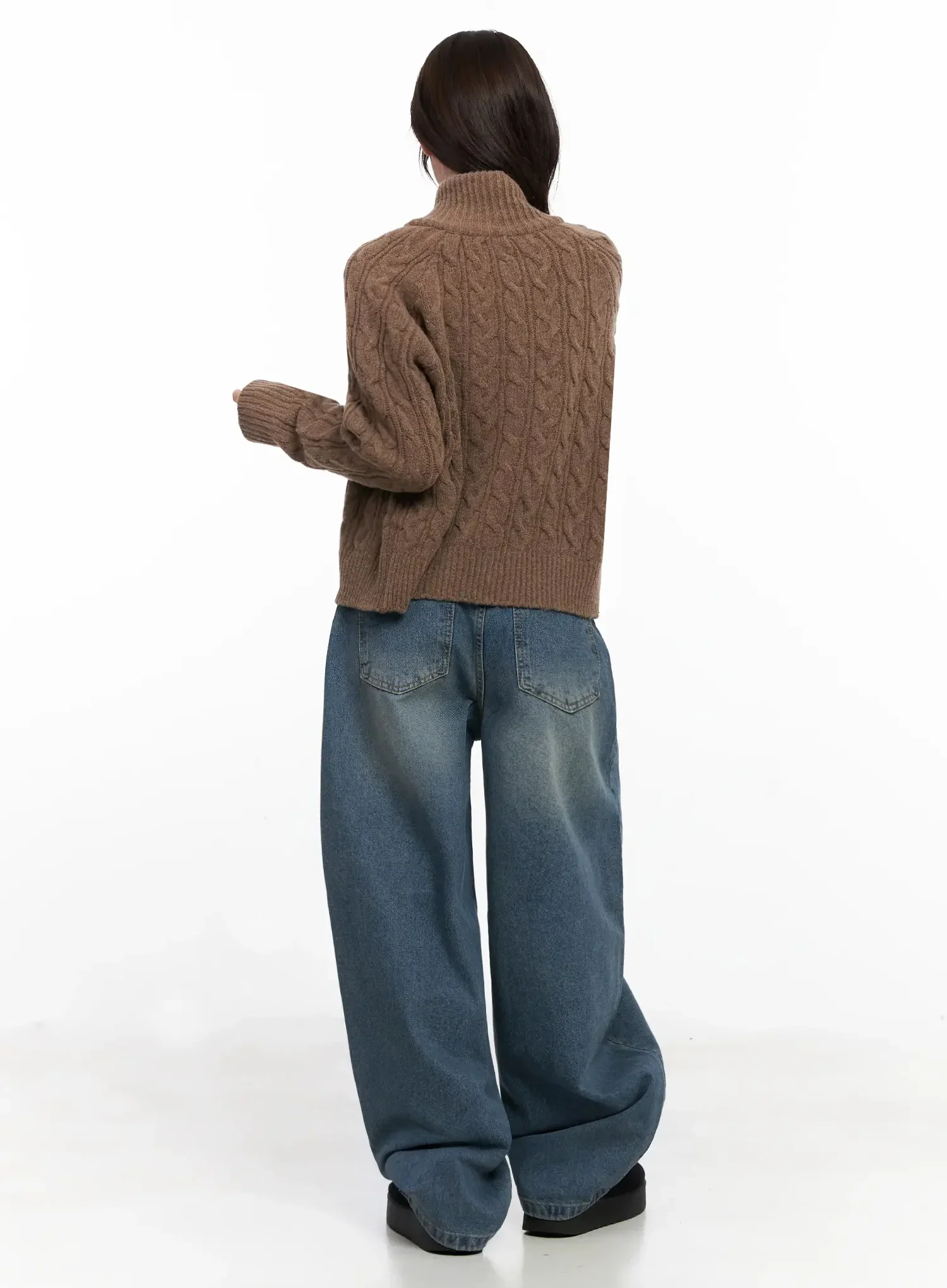 Alani Vintage Wash Wide-Leg Jeans IN525 - Image 12