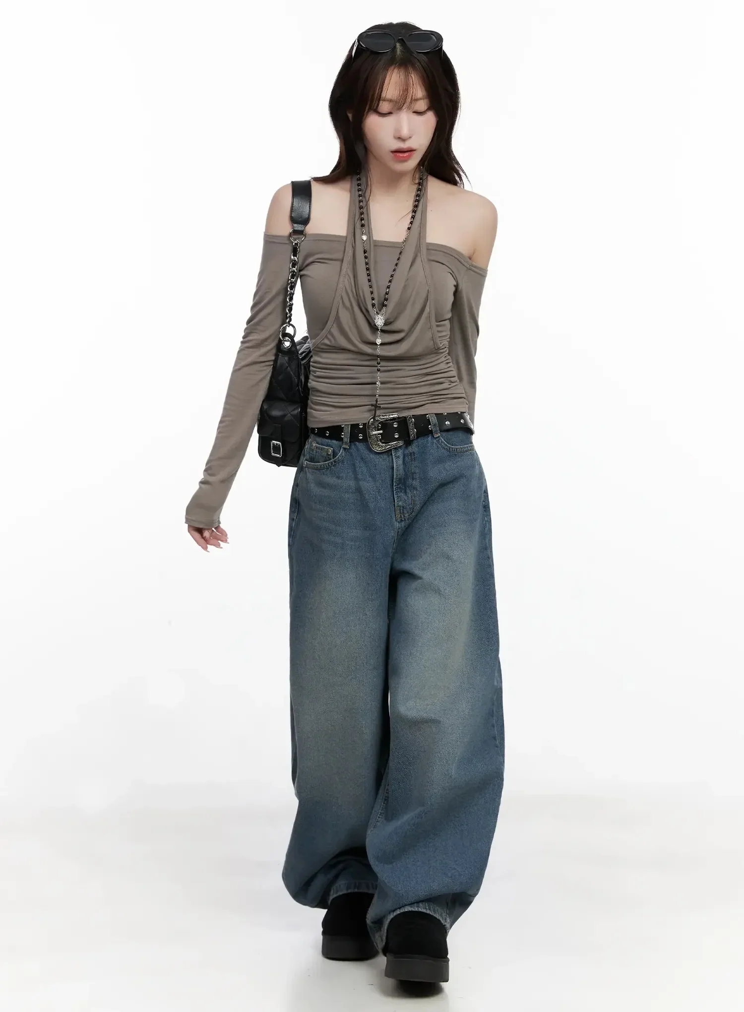 Alani Vintage Wash Wide-Leg Jeans IN525 - Image 2