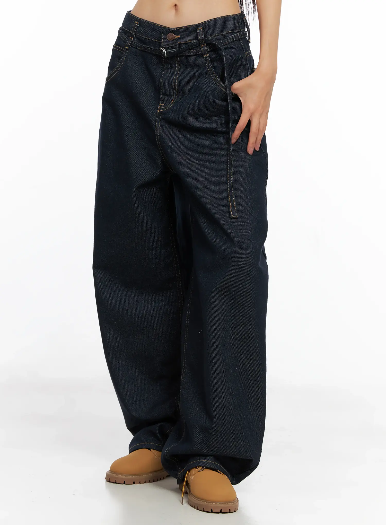 Alanna Sun Belt Baggy Jeans CO528 - Image 4