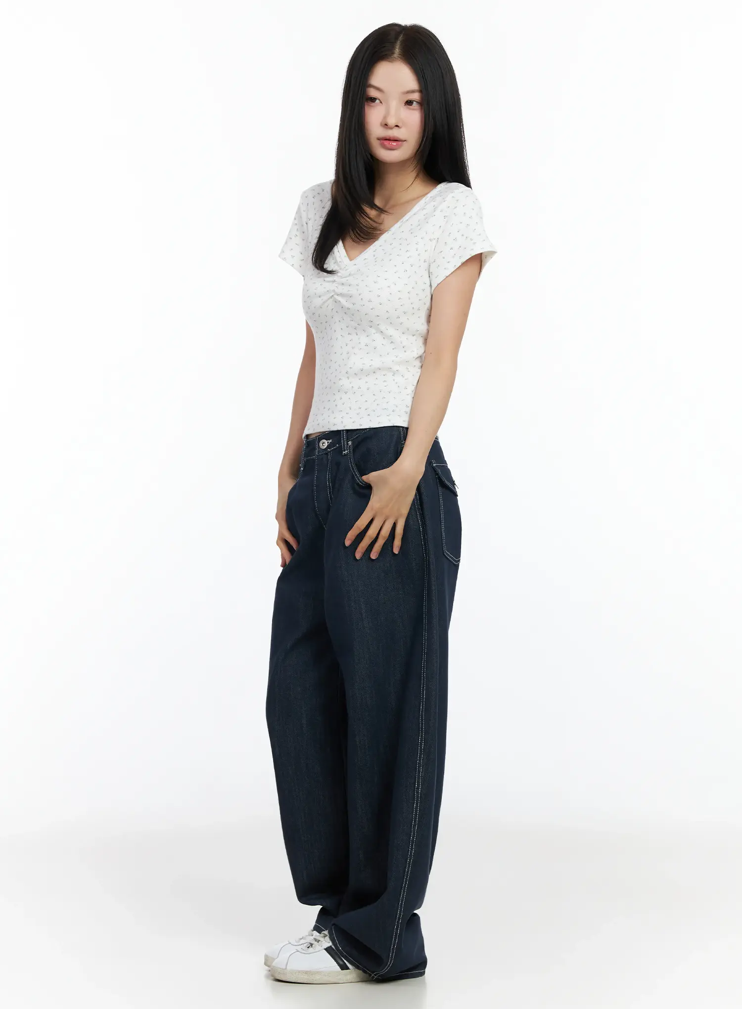 Alaya Semi-Balloon Denim Jeans IM524 - Image 7