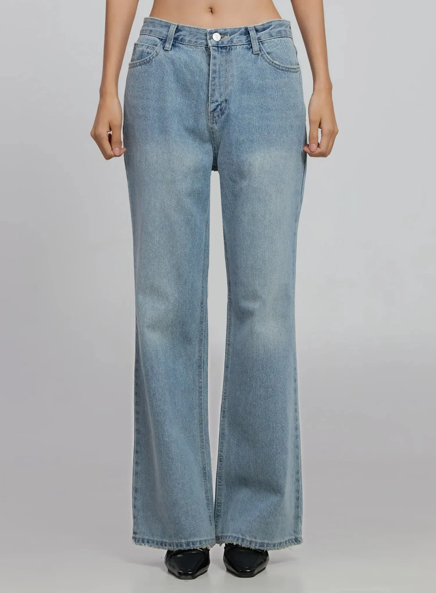 Alena Straight Leg Flared Jeans ID516