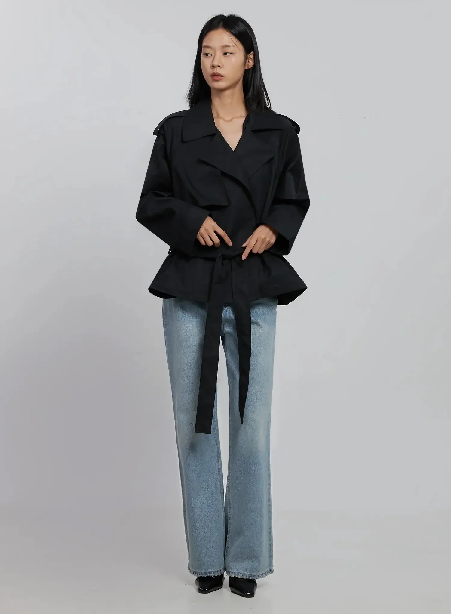Alena Straight Leg Flared Jeans ID516 - Image 3
