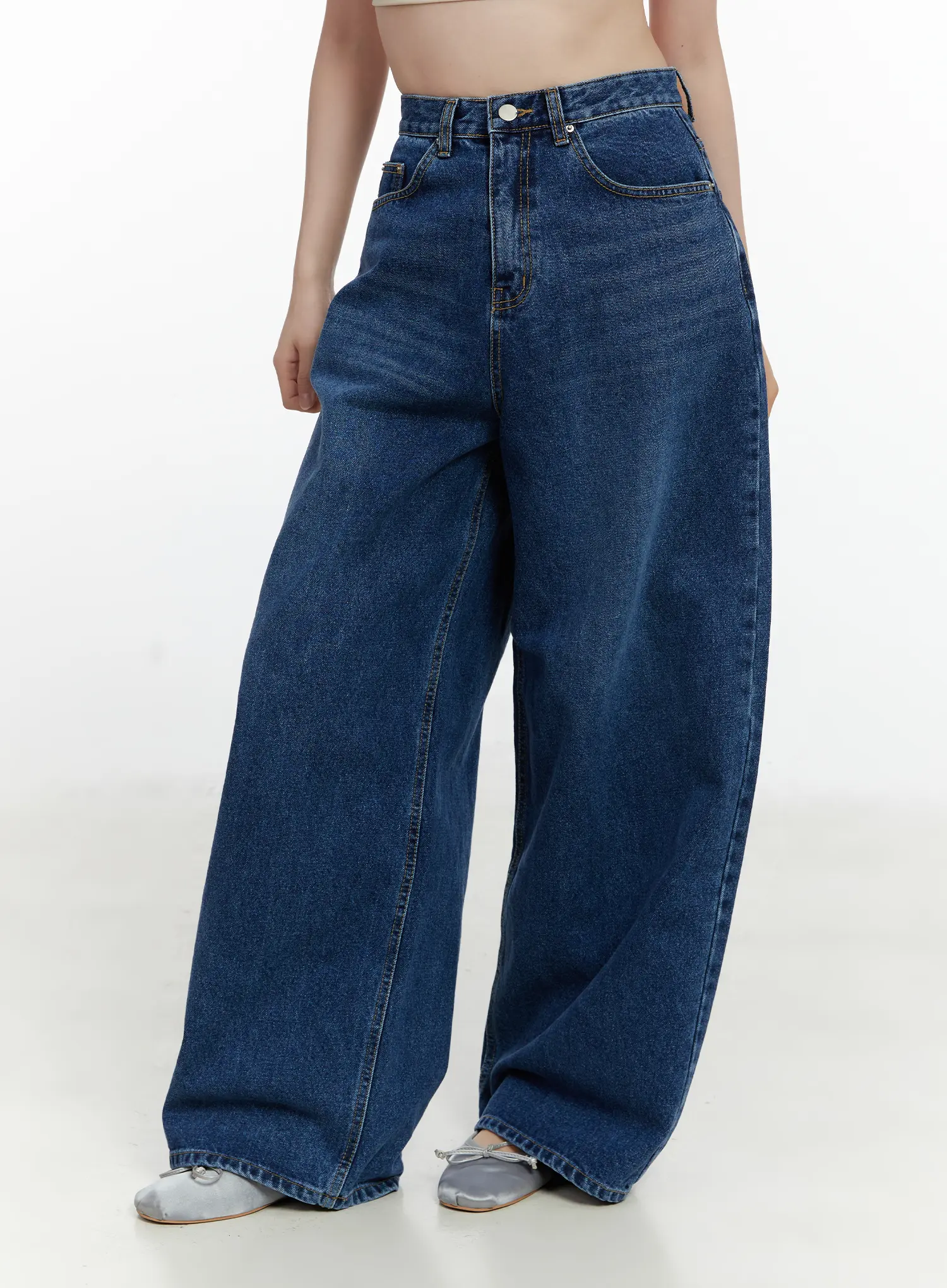 Alivia Casual Wide Leg Jeans F502 - Image 4