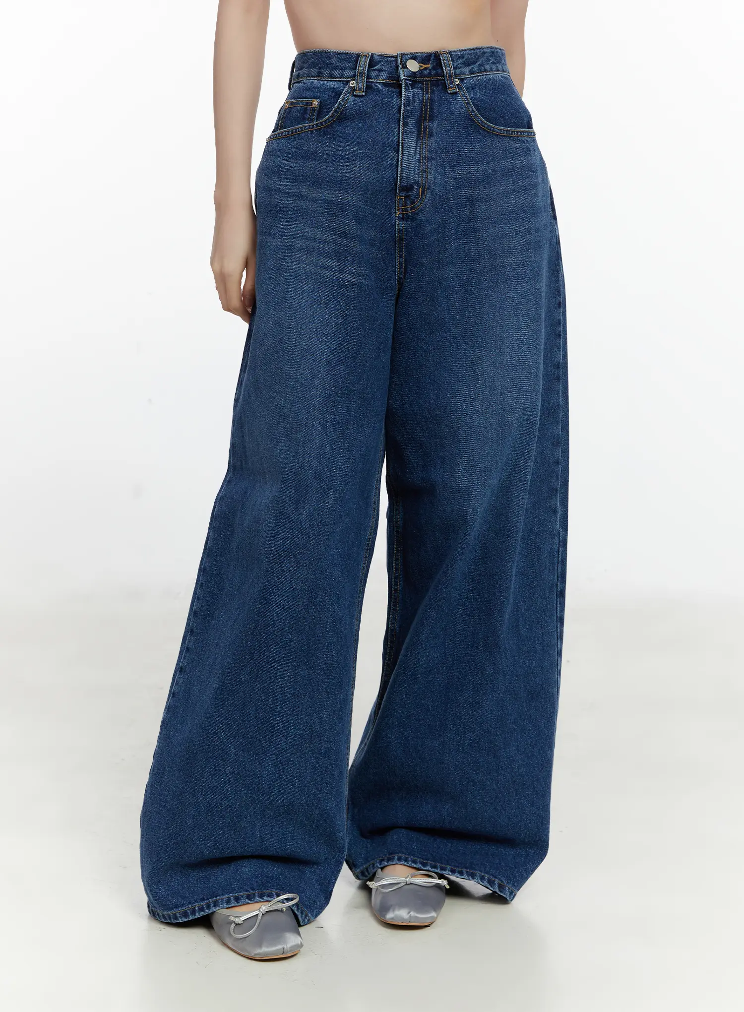 Alivia Casual Wide Leg Jeans F502 - Image 7