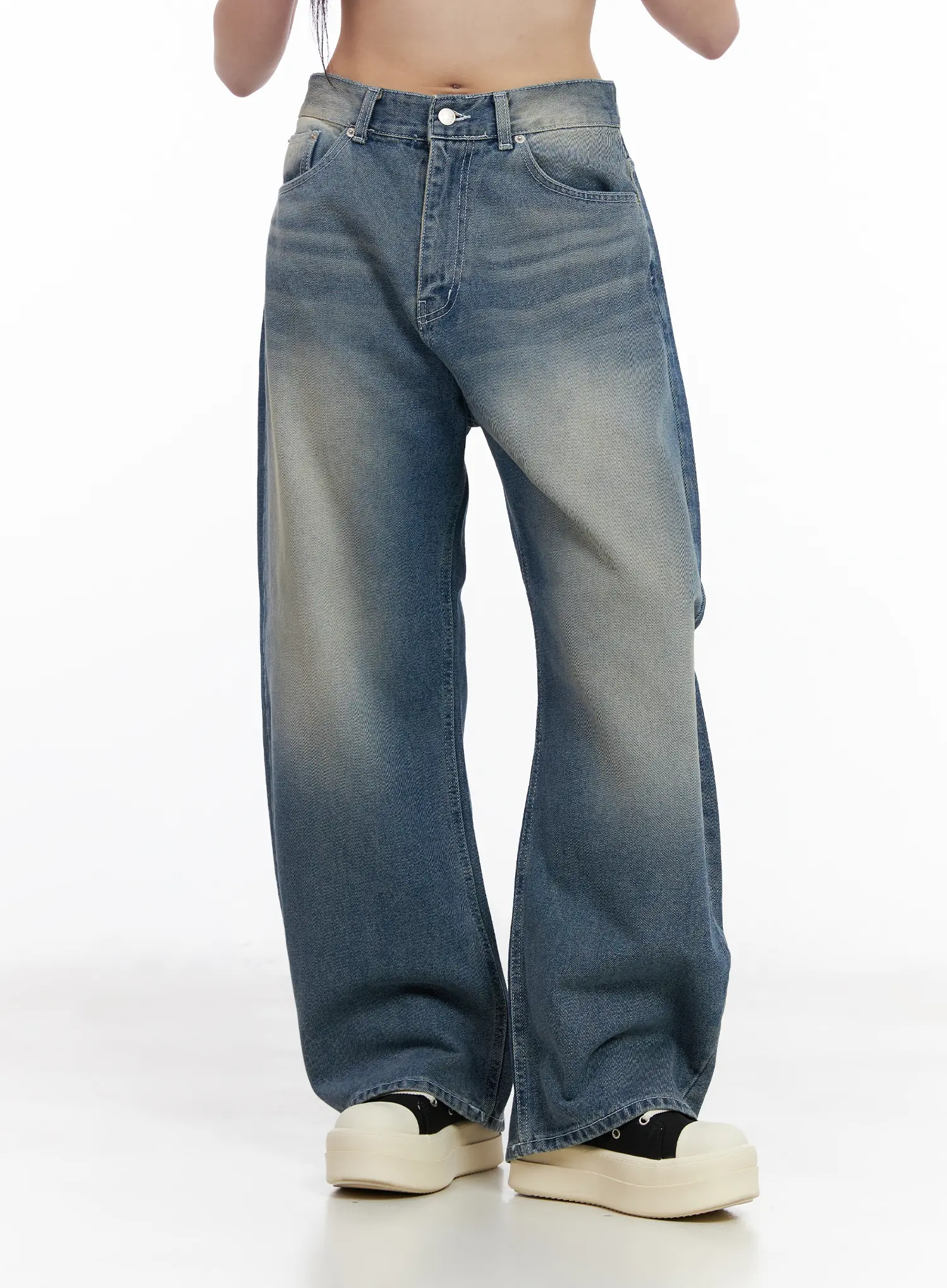 Alizah Vintage Wash Wide-Leg Jeans CM512 - Image 10