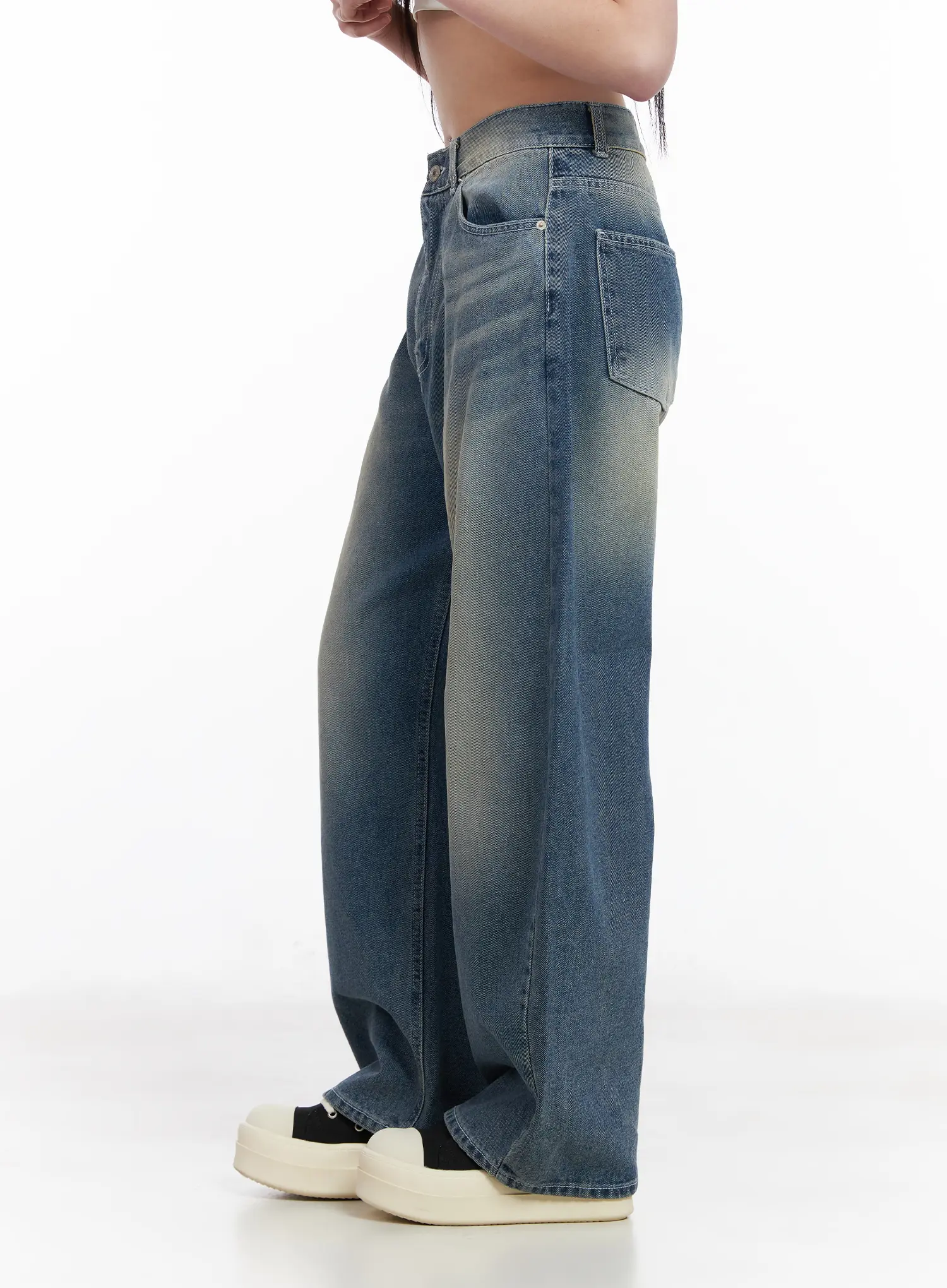 Alizah Vintage Wash Wide-Leg Jeans CM512 - Image 5
