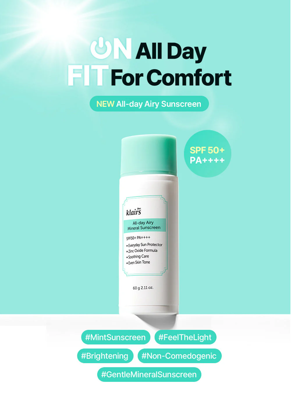 All-day Airy Mineral Sunscreen (60g) - Image 2
