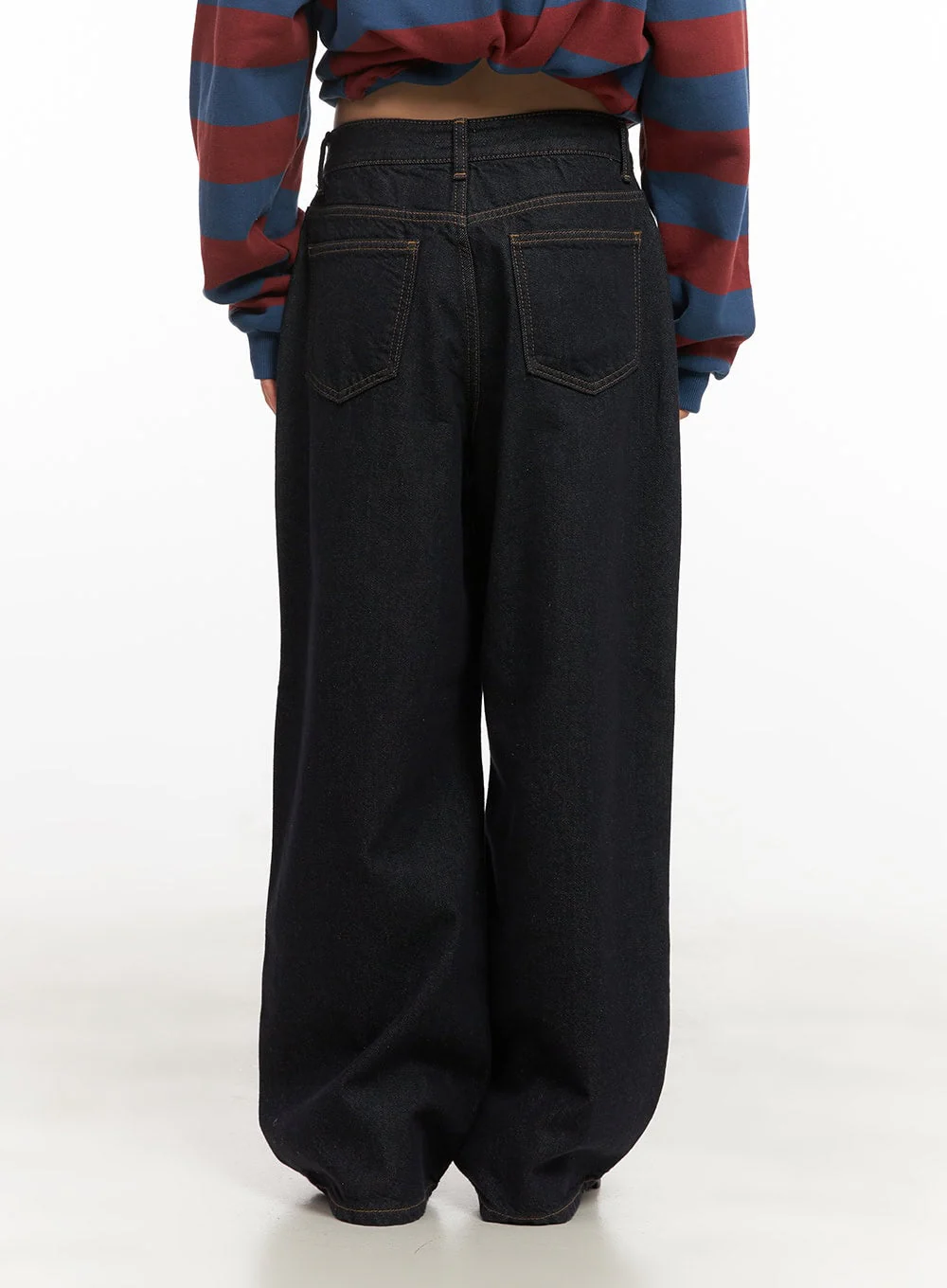 Allie Stitched Wide-Leg Jeans CD430 - Image 6