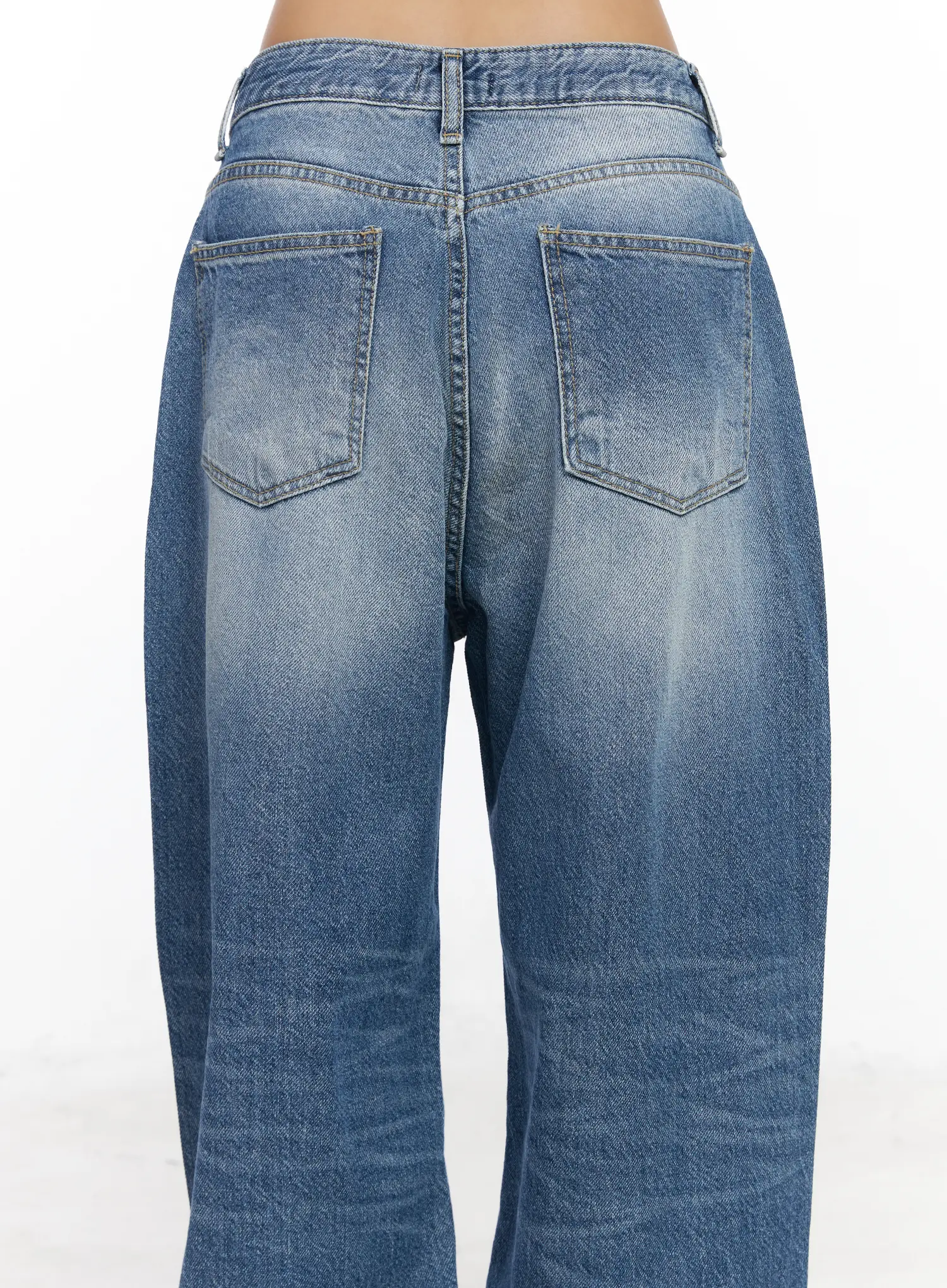 Alora Vintage Washed Wide Leg Jeans CF513 - Image 7