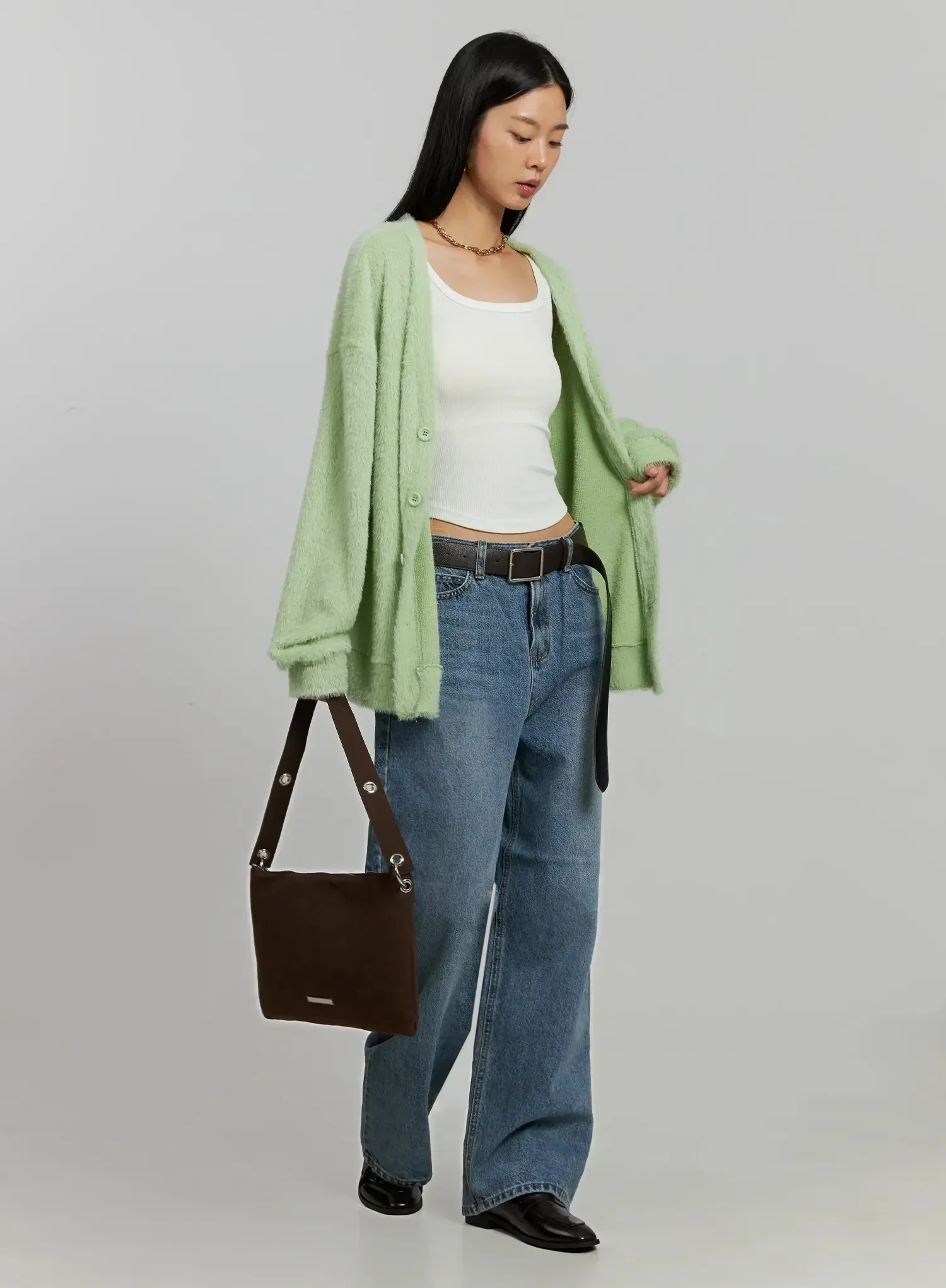 Alpaca Knit Cardigan IJ505 - Image 3