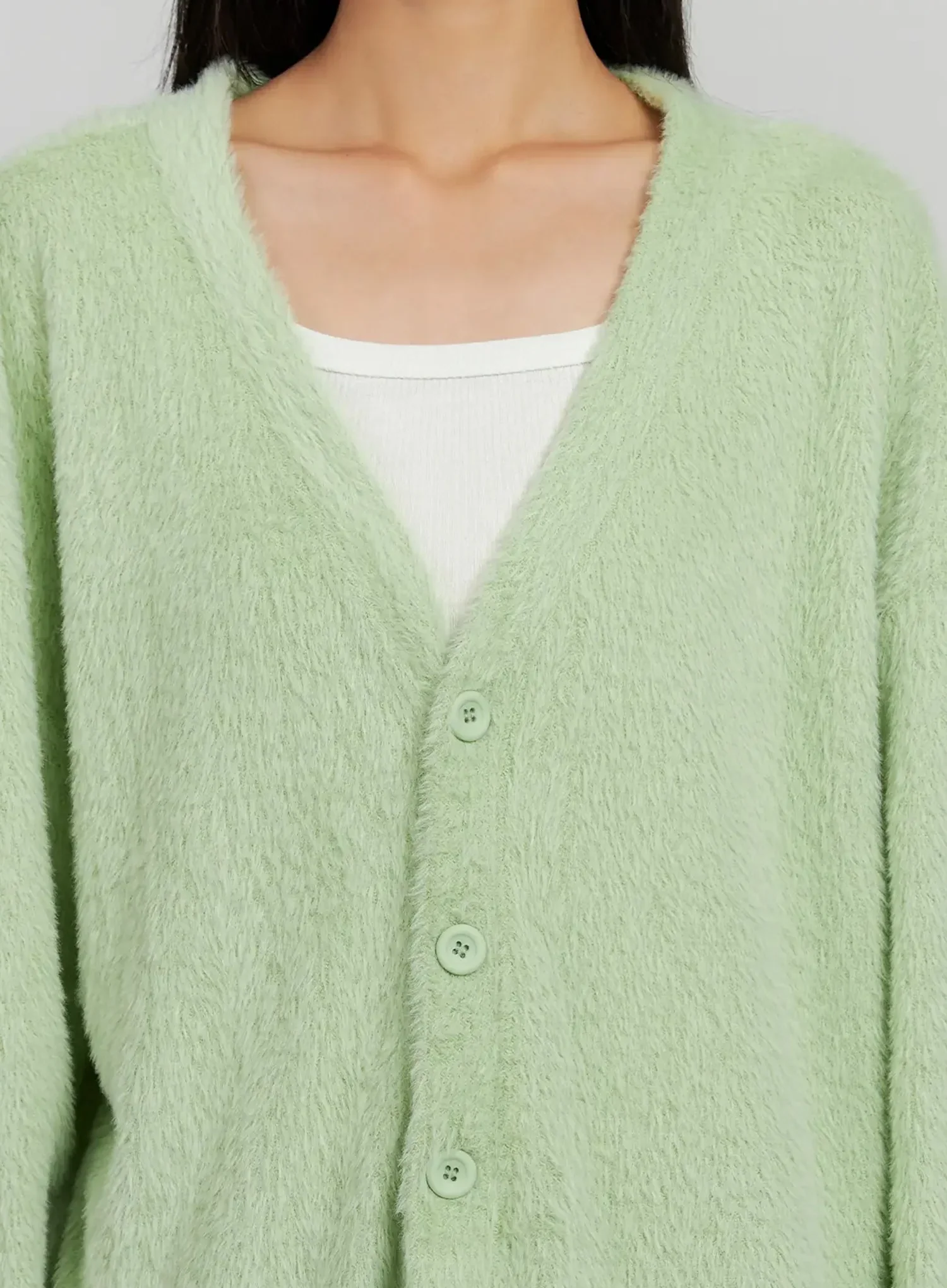 Alpaca Knit Cardigan IJ505 - Image 5