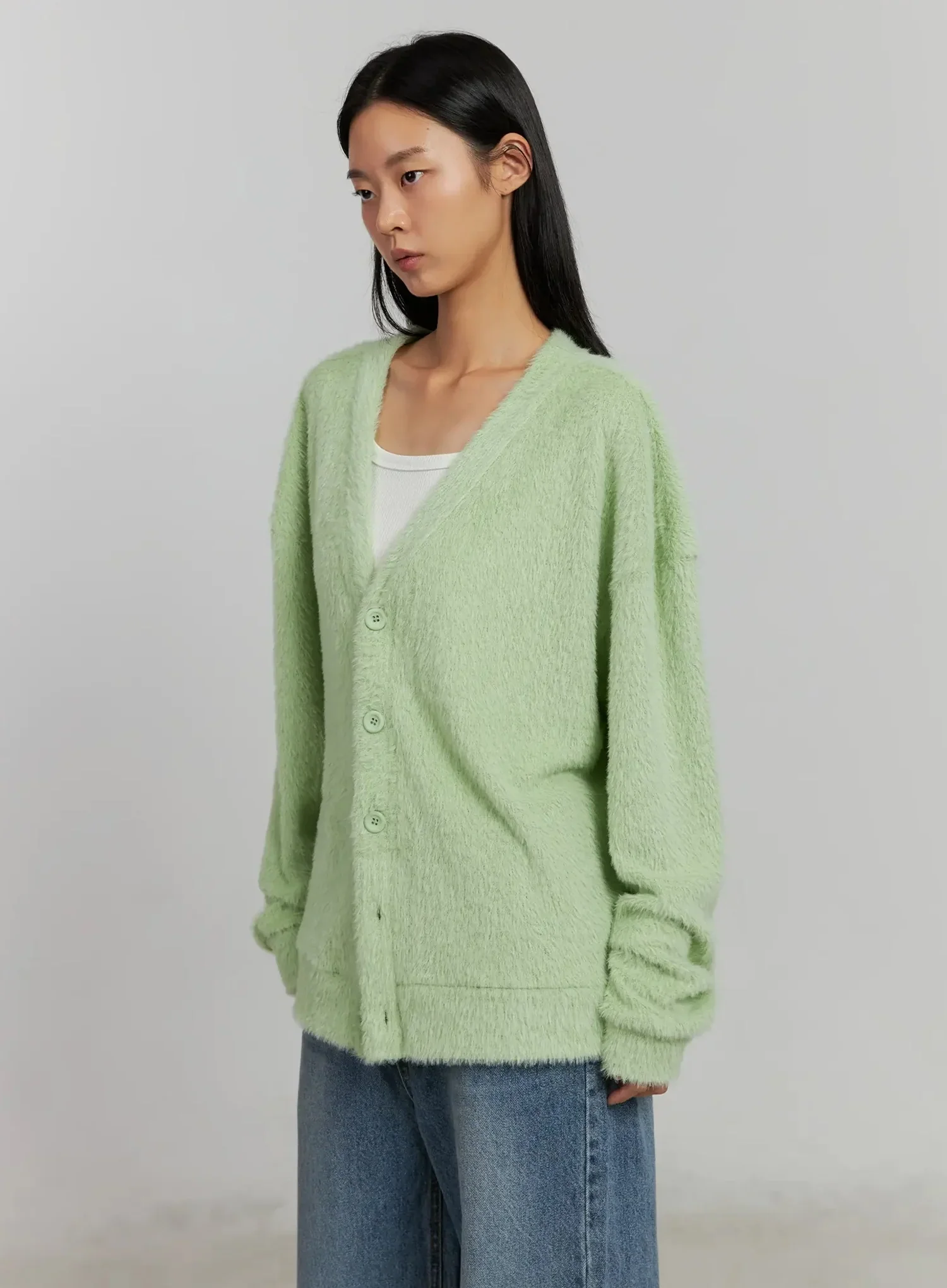 Alpaca Knit Cardigan IJ505 - Image 7
