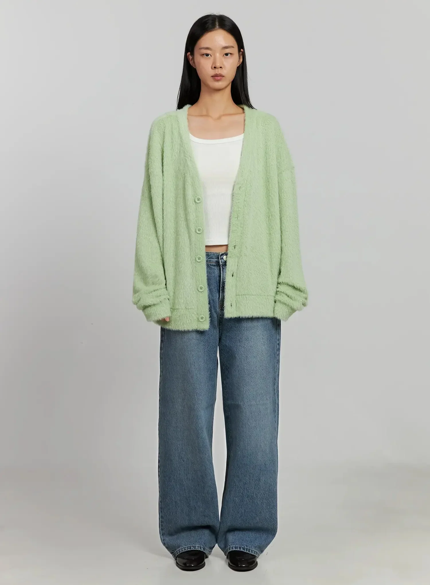 Alpaca Knit Cardigan IJ505 - Image 9