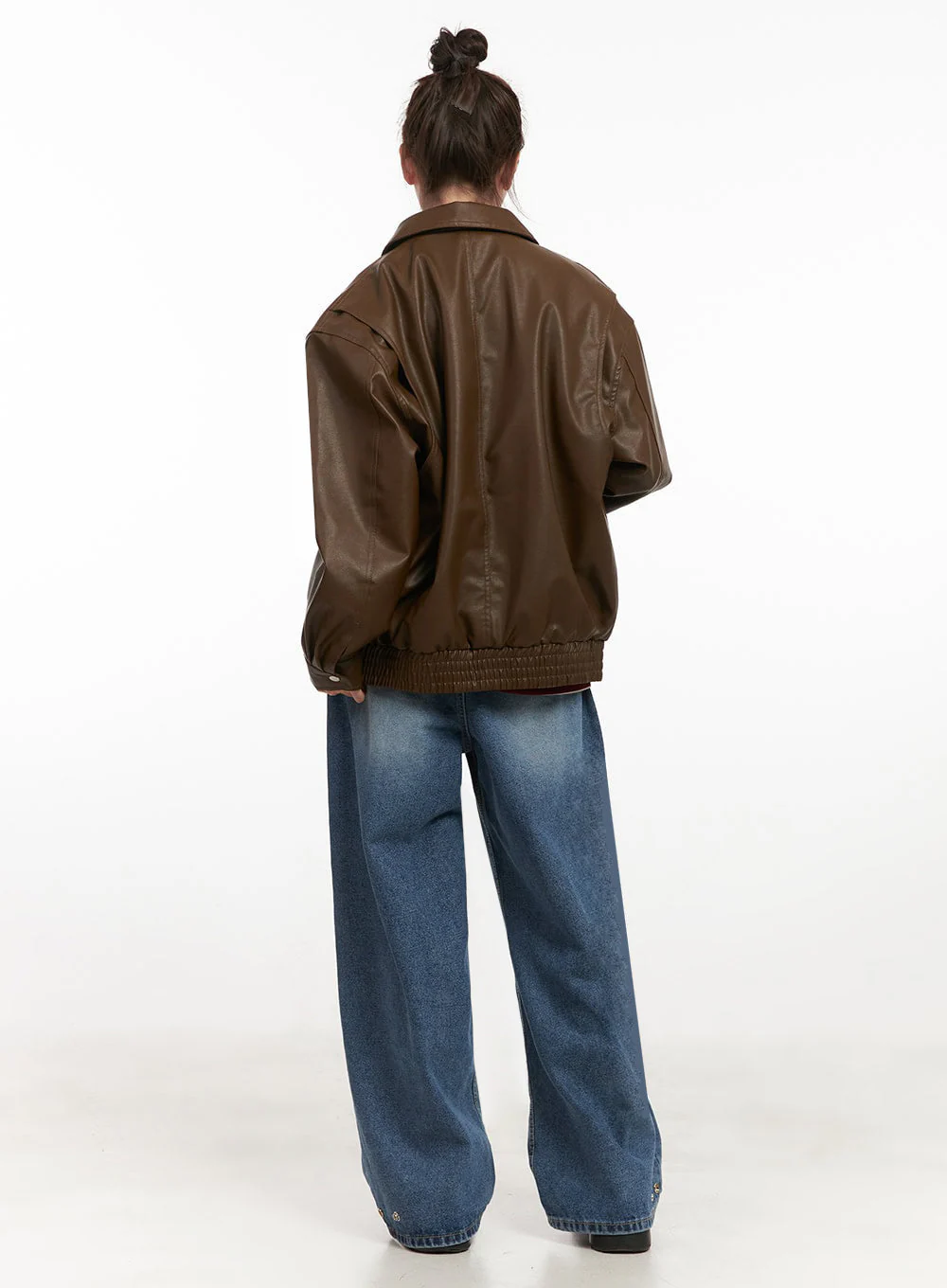 Alyssa Washed Wide-Fit Jeans IJ527 - Image 9
