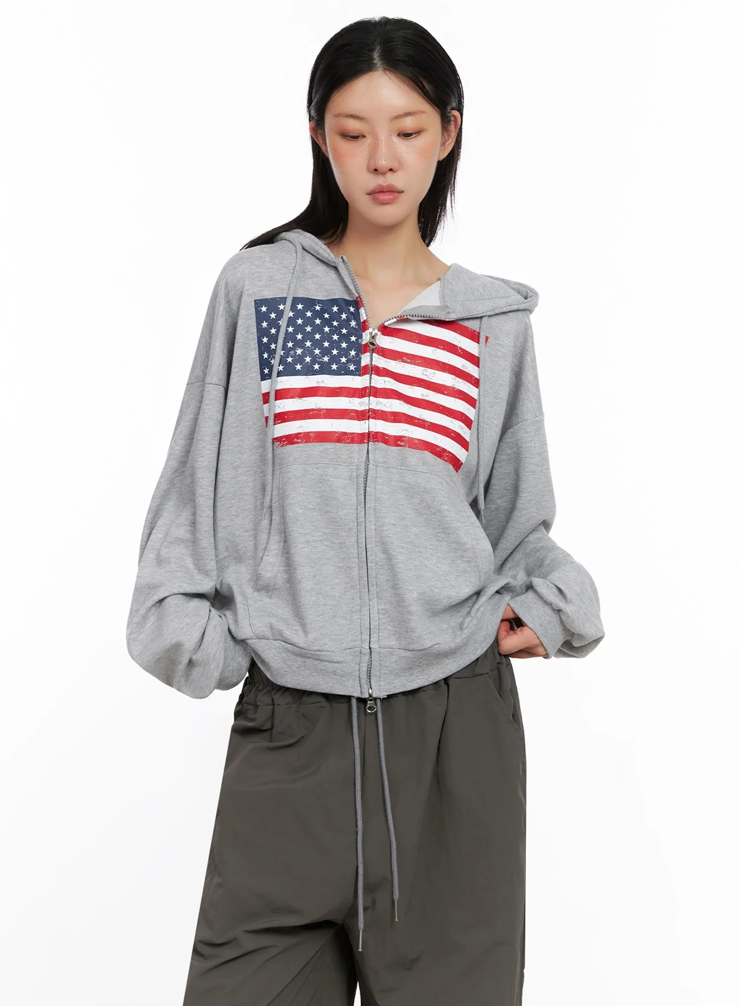 American Flag Zip-Up Hoodie IS515 - Image 13