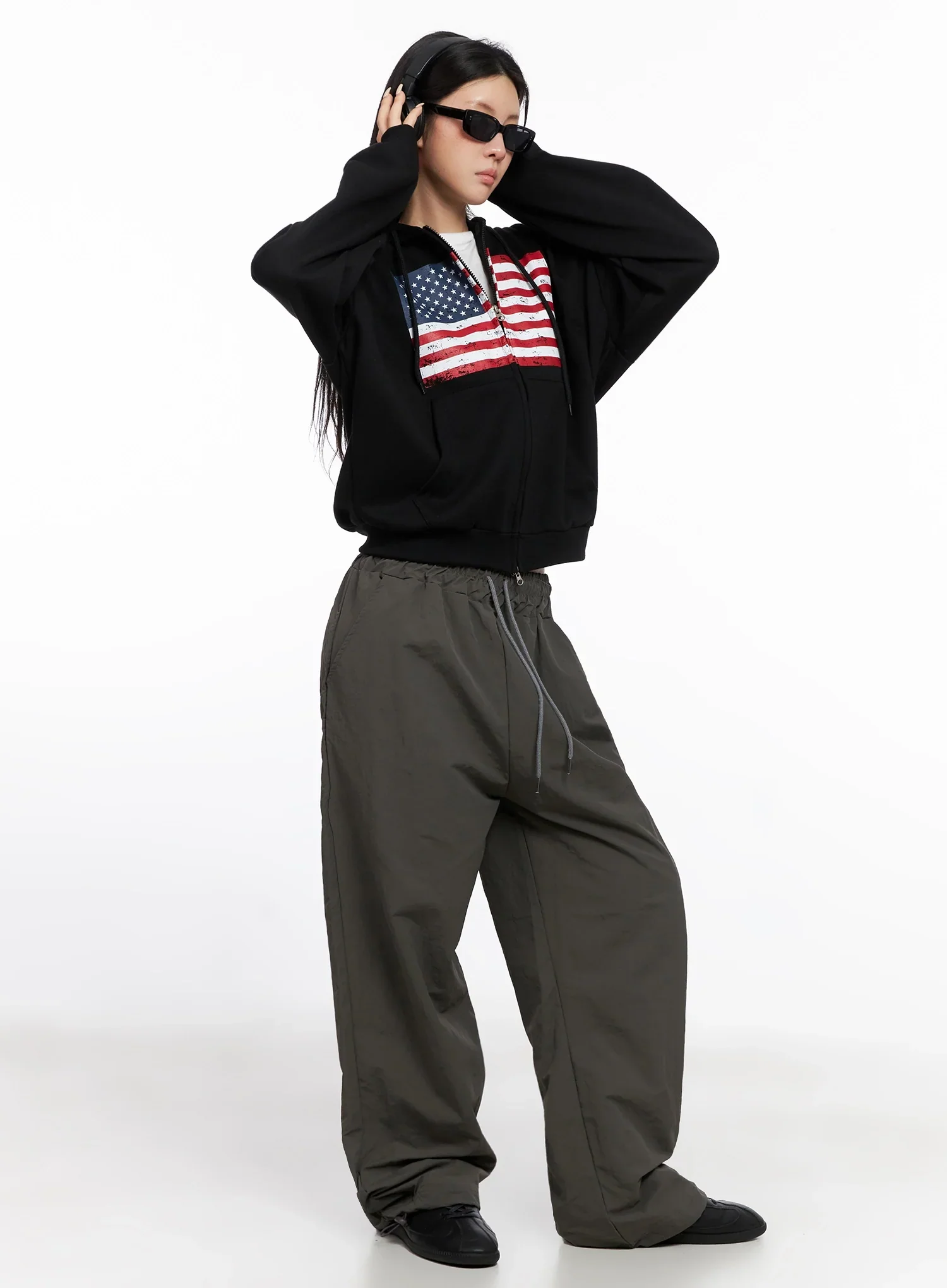 American Flag Zip-Up Hoodie IS515 - Image 3