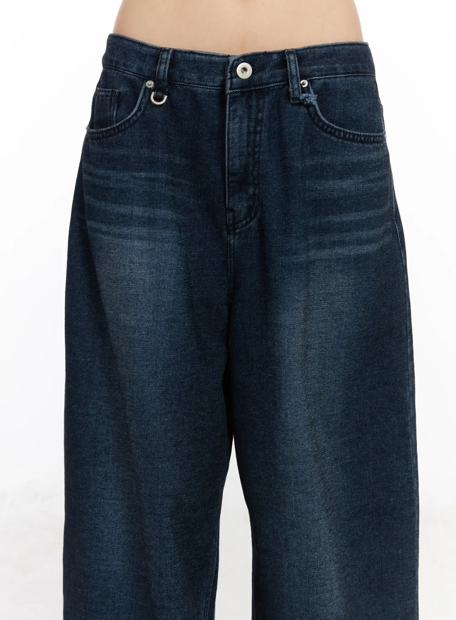 Amina Wide Leg Fleece Jeans CD522 - Image 9