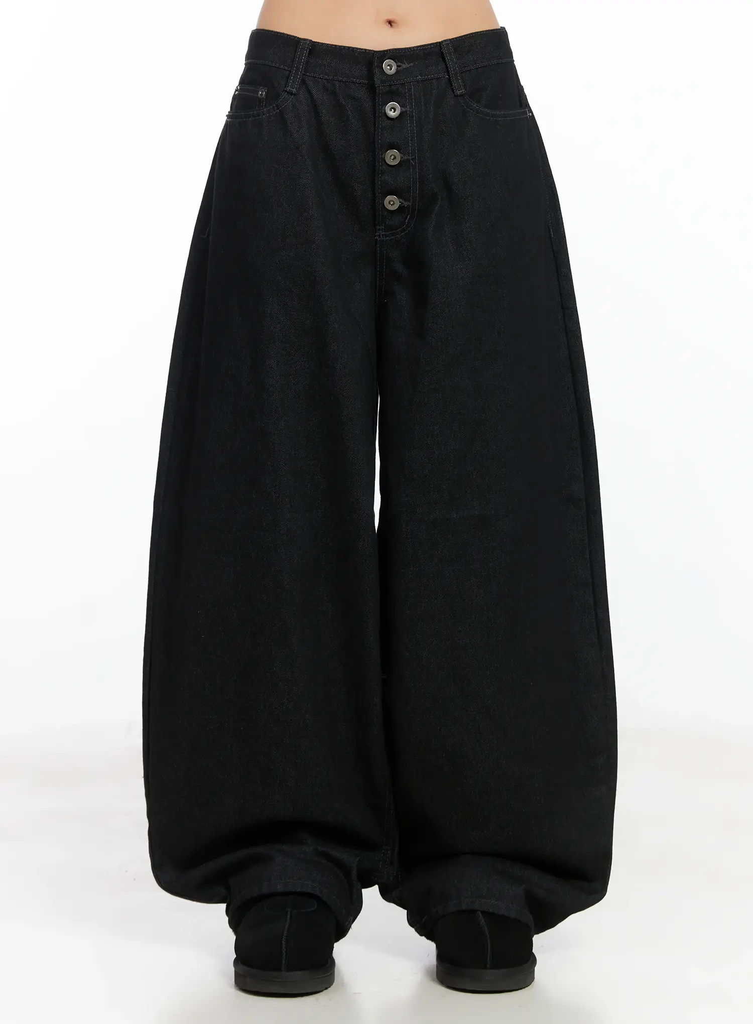 Anaiah Wide Leg Button-Up Jeans CN528