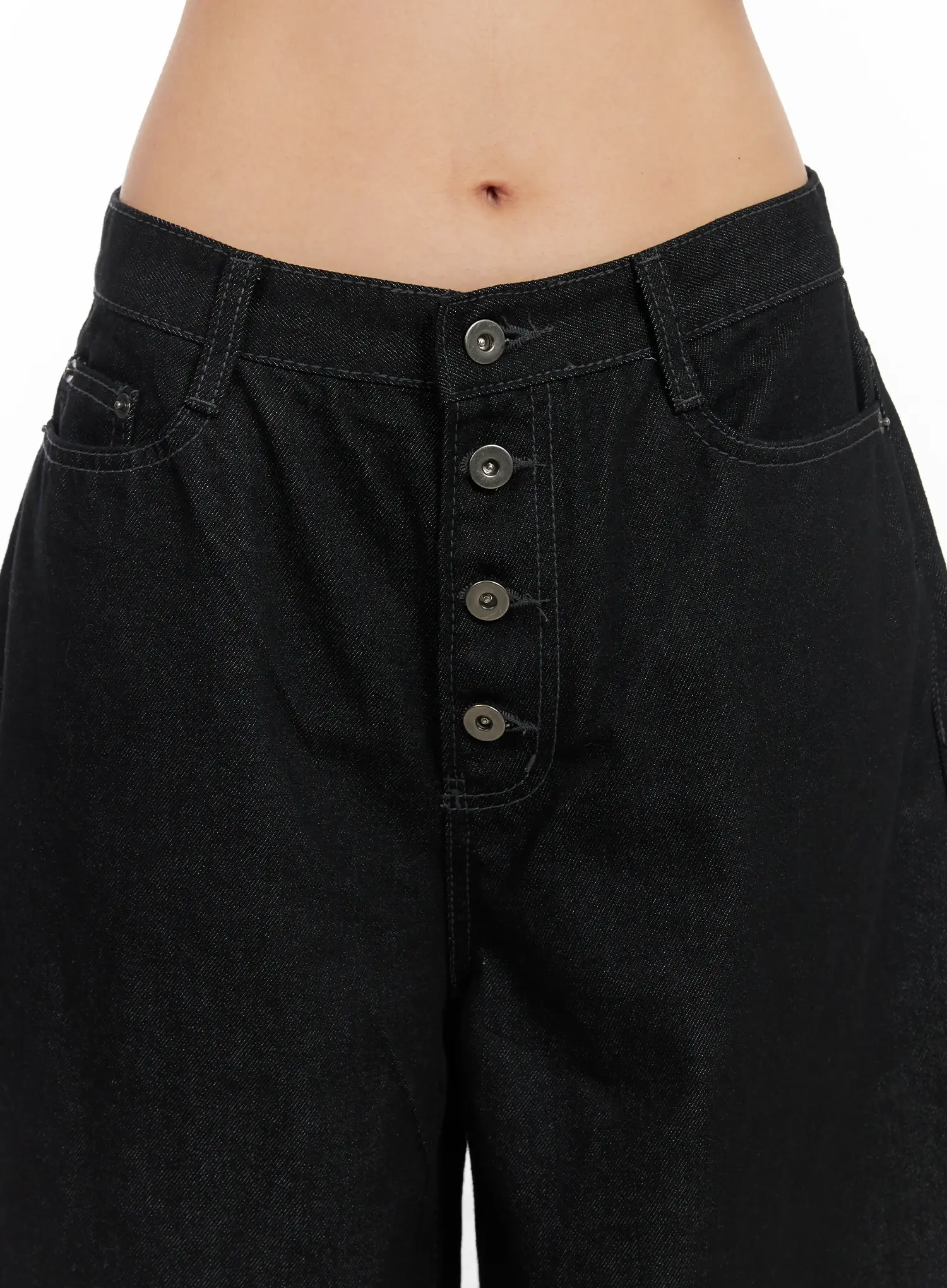 Anaiah Wide Leg Button-Up Jeans CN528 - Image 4