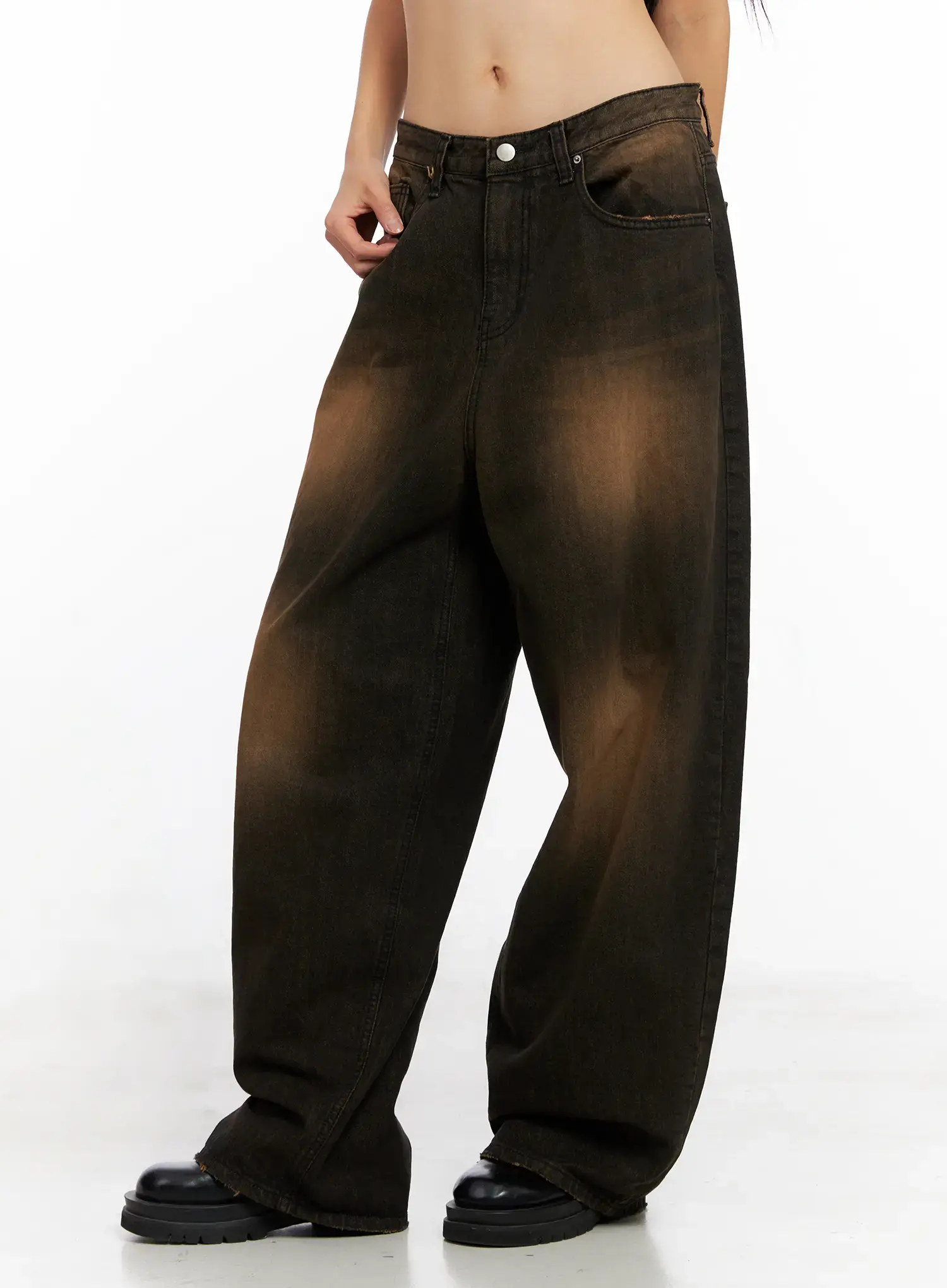 Analia Washed Wide-Leg Jeans CO529 - Image 4