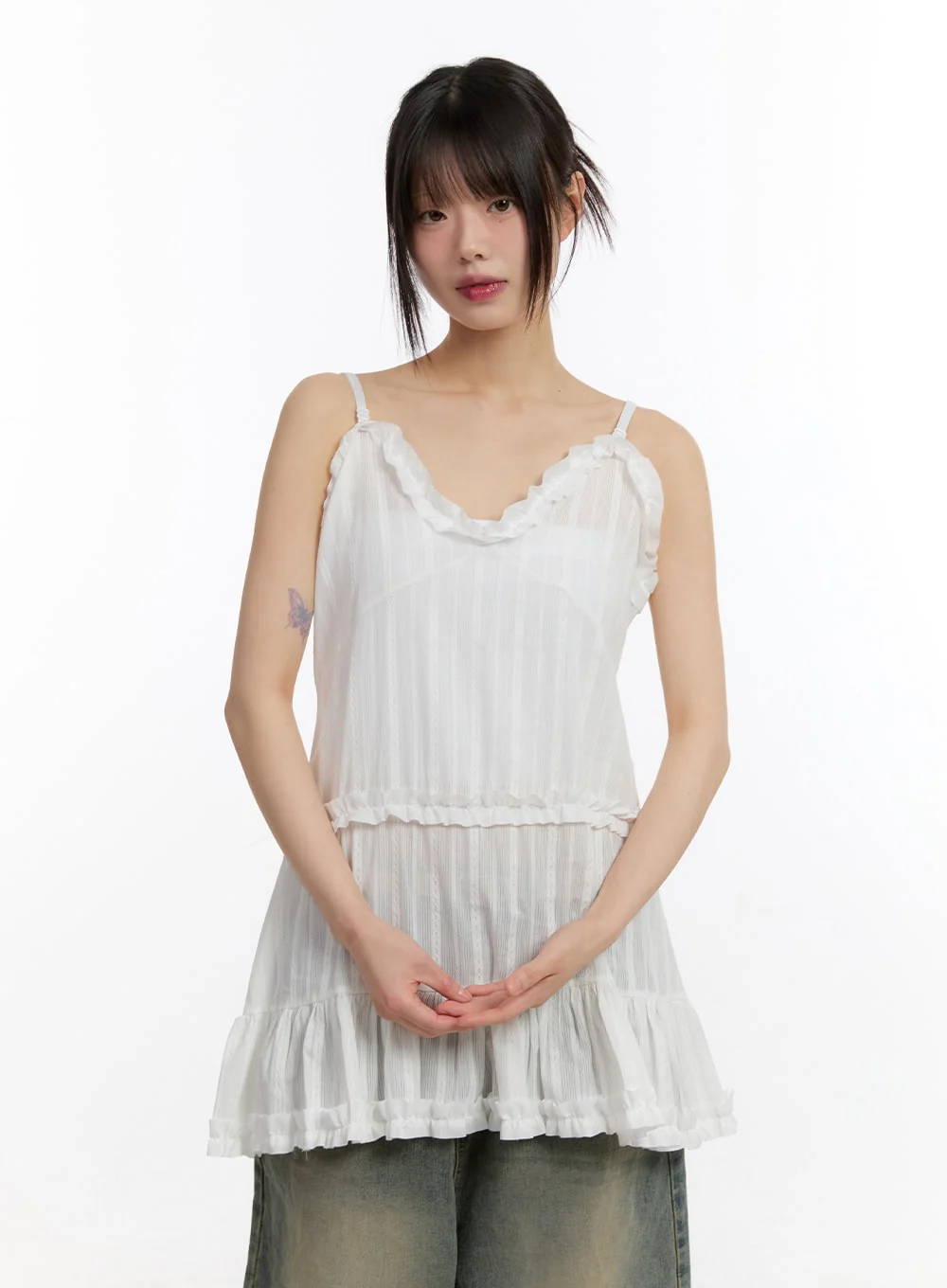 Angel Frill Lace Cami Mini Dress CA508 - Image 12