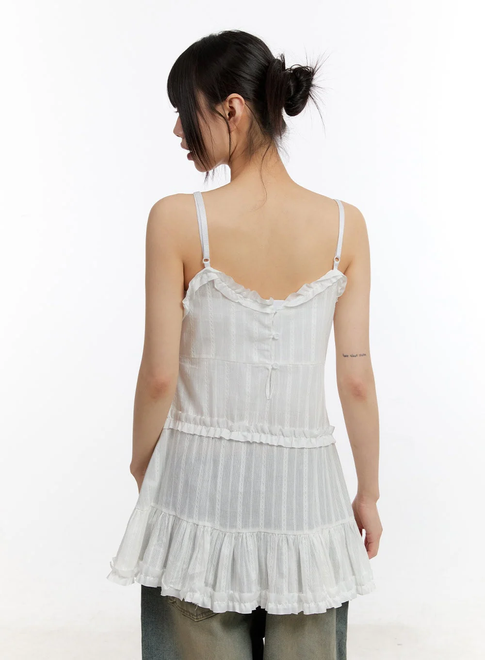 Angel Frill Lace Cami Mini Dress CA508 - Image 4