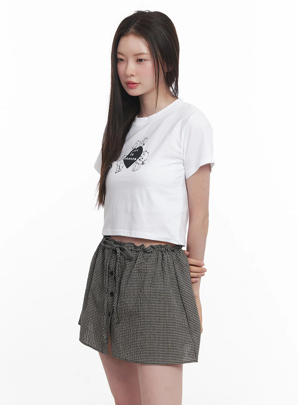 Angel Graphic Crop Top IY513 - Image 10