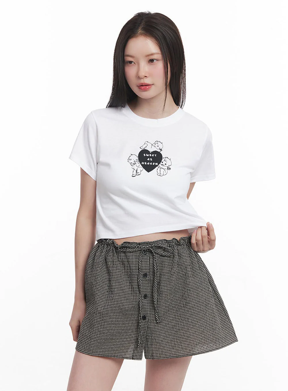 Angel Graphic Crop Top IY513 - Image 14