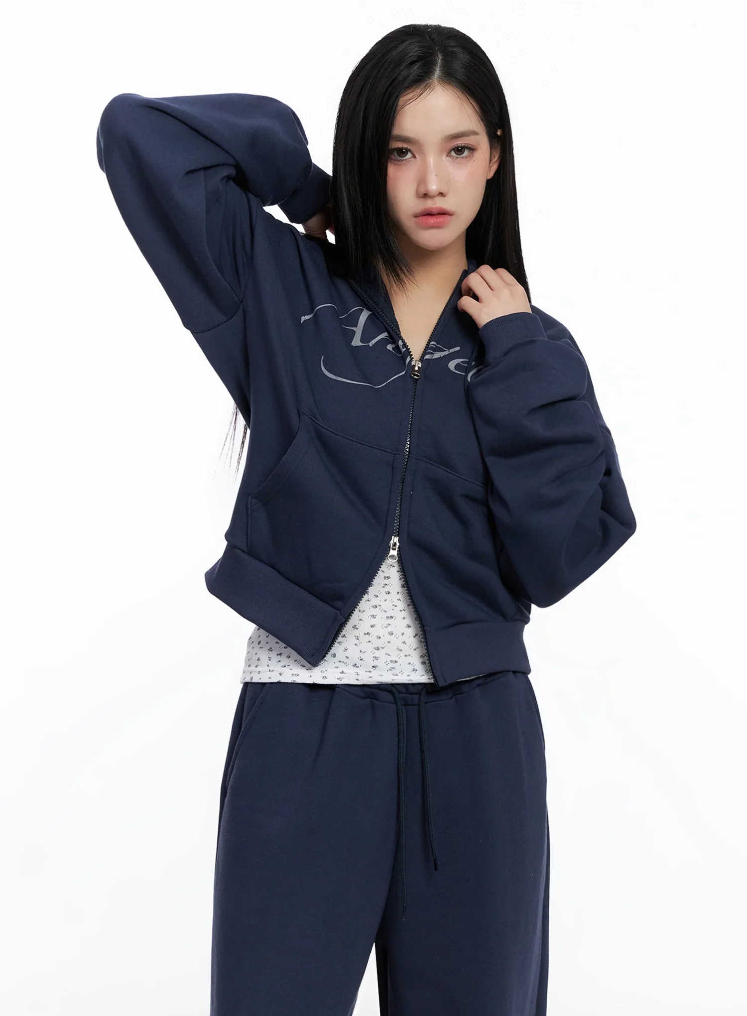 Angel Graphic Zip-Up Hoodie IS525 - Image 5